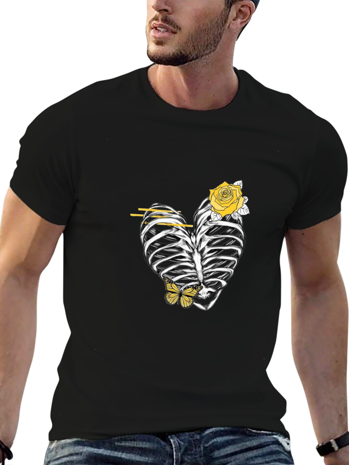Heart Rib Cage Graphic Tee