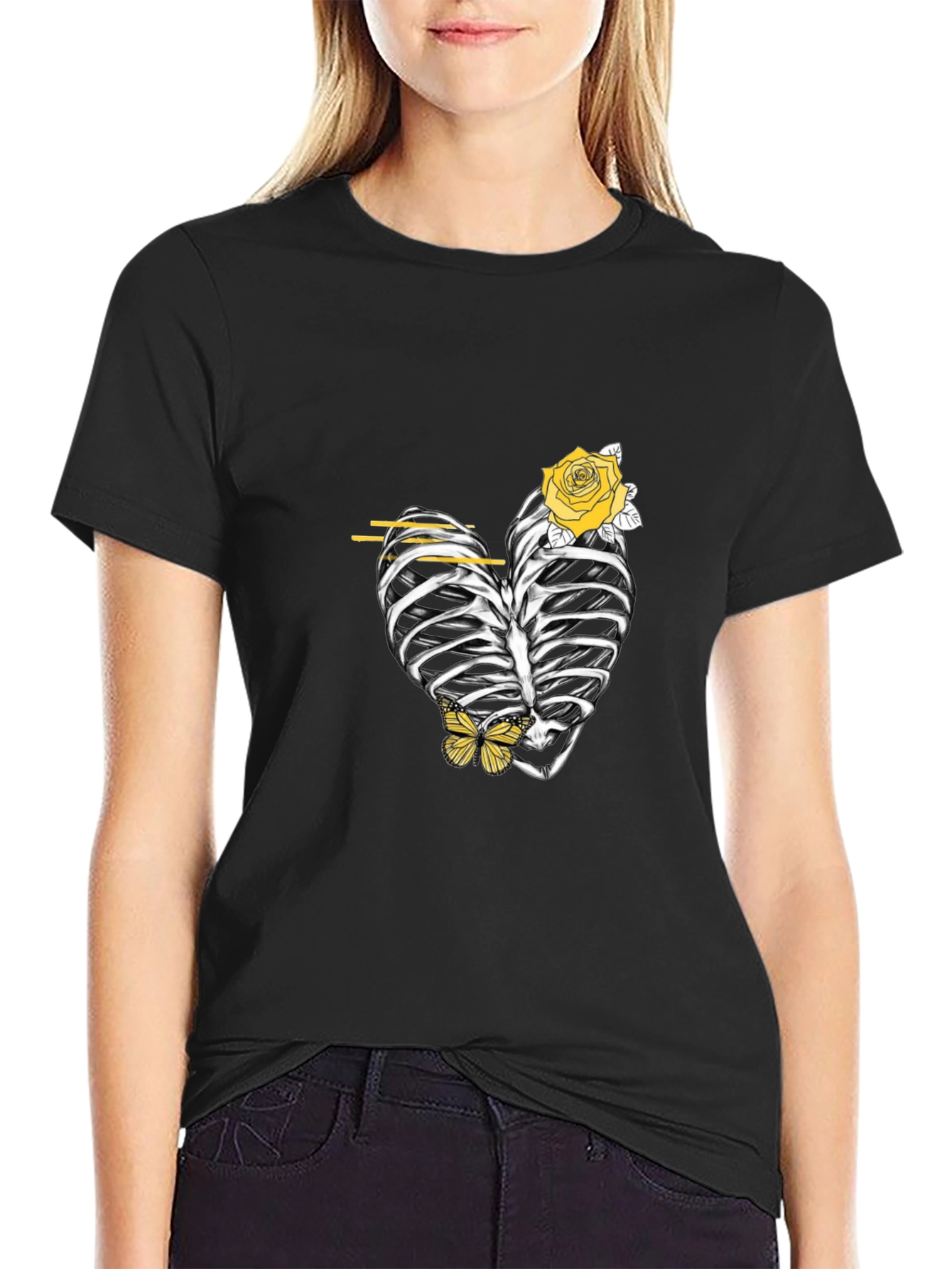 Heart Rib Cage Graphic Tee