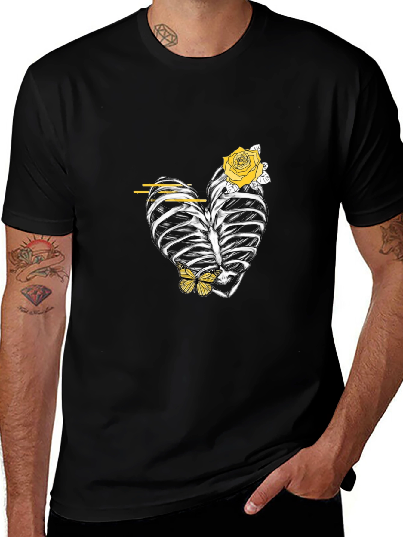 Heart Rib Cage Graphic Tee