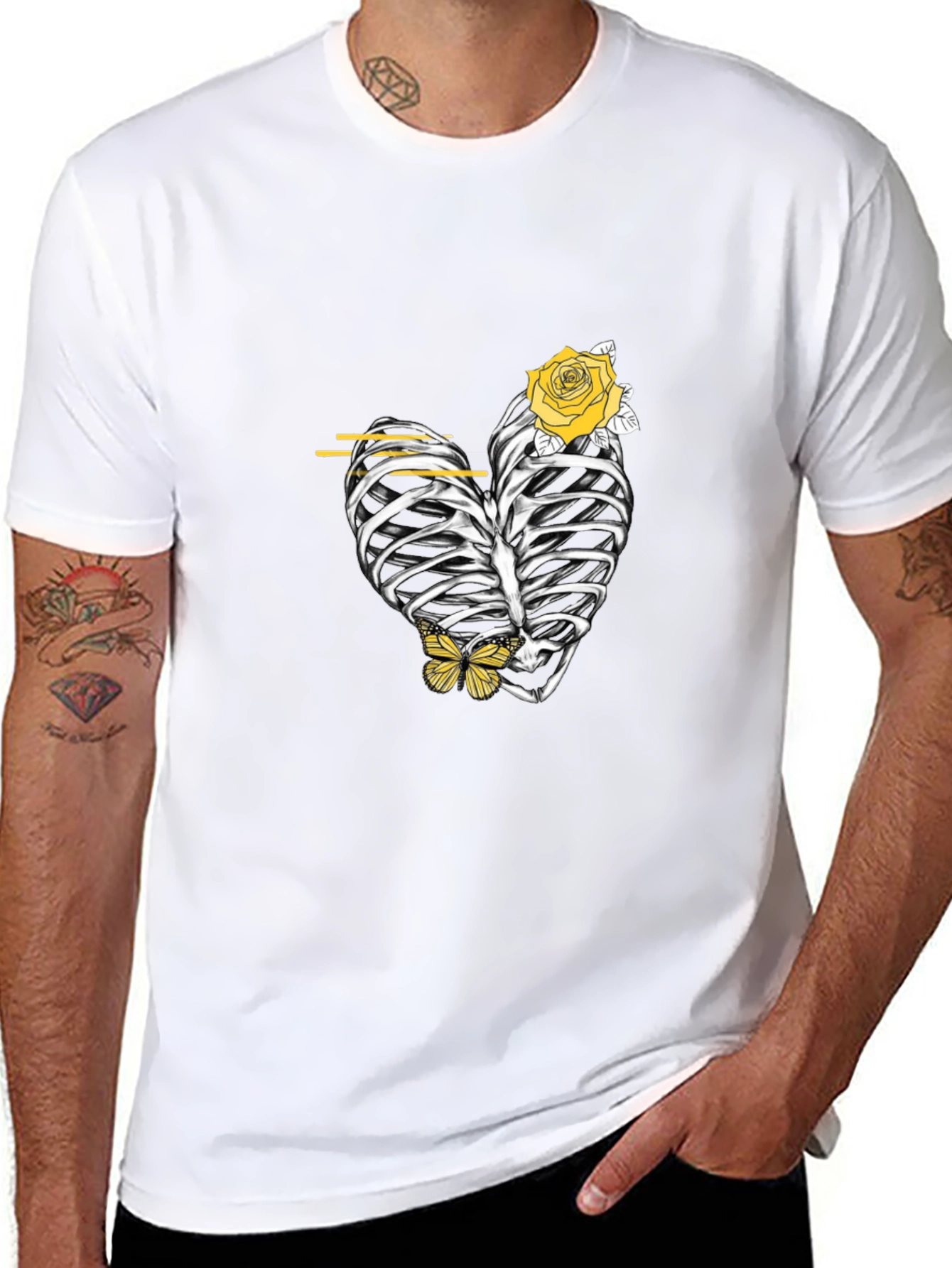 Heart Rib Cage Graphic Tee