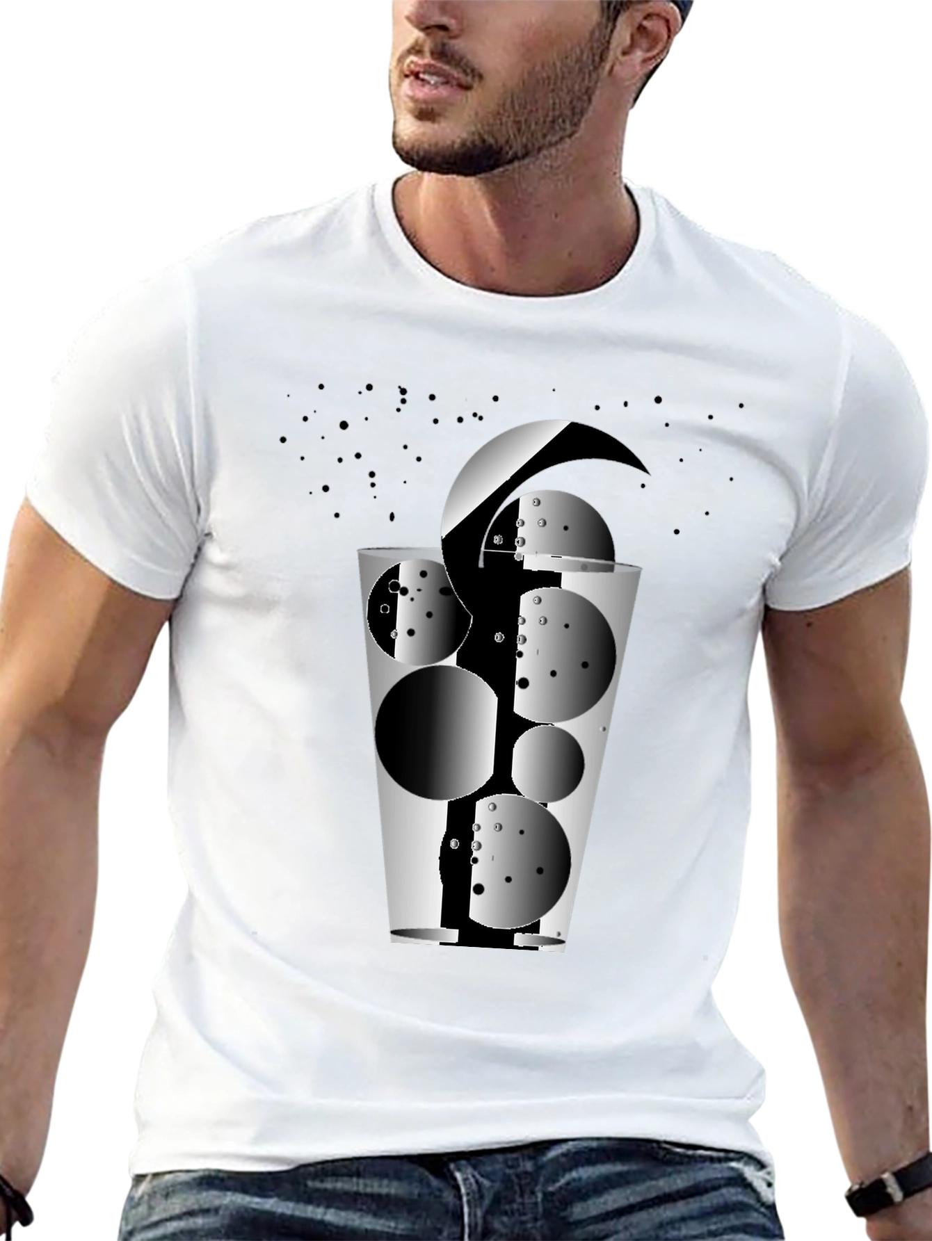 Abstract Glass Graphic T-Shirt