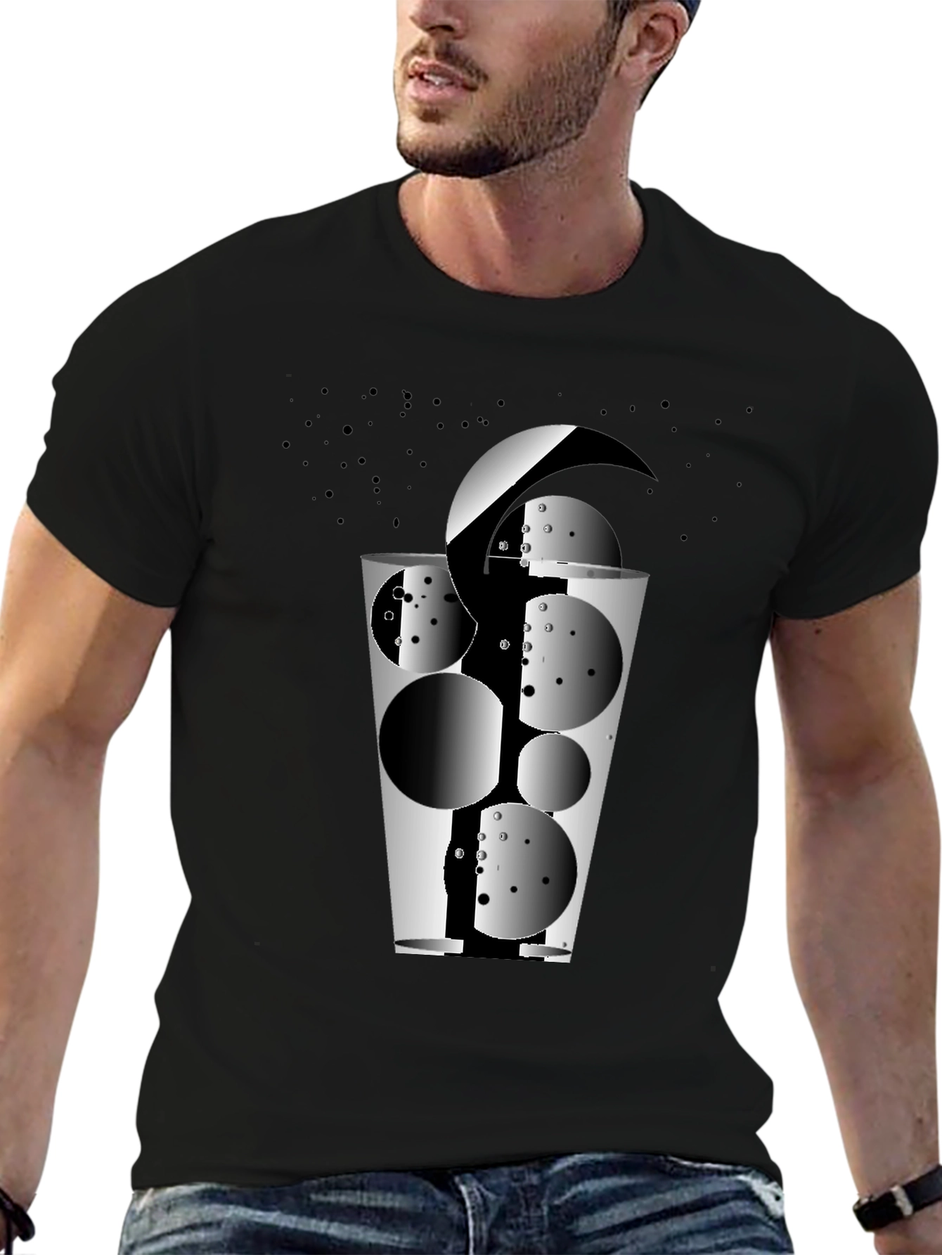 Abstract Glass Graphic T-Shirt