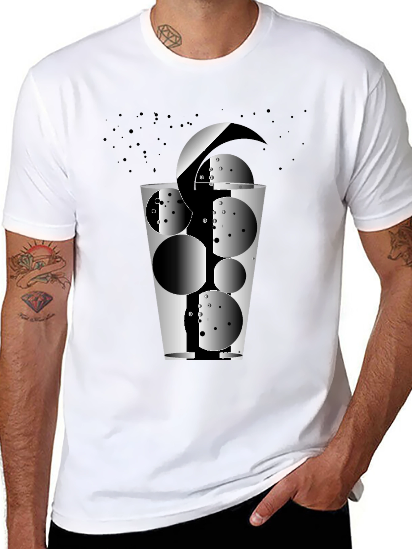 Abstract Glass Graphic T-Shirt