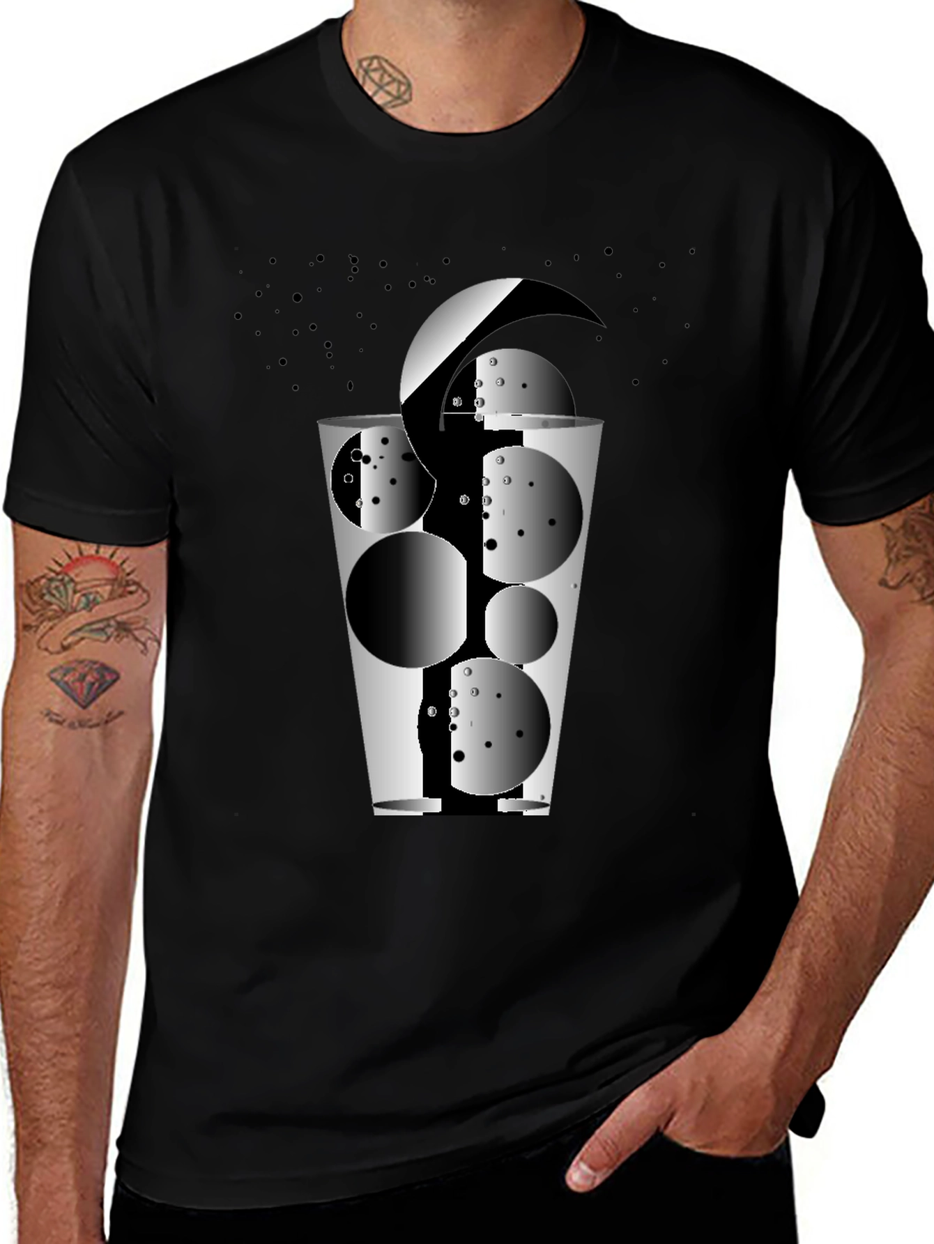 Abstract Glass Graphic T-Shirt