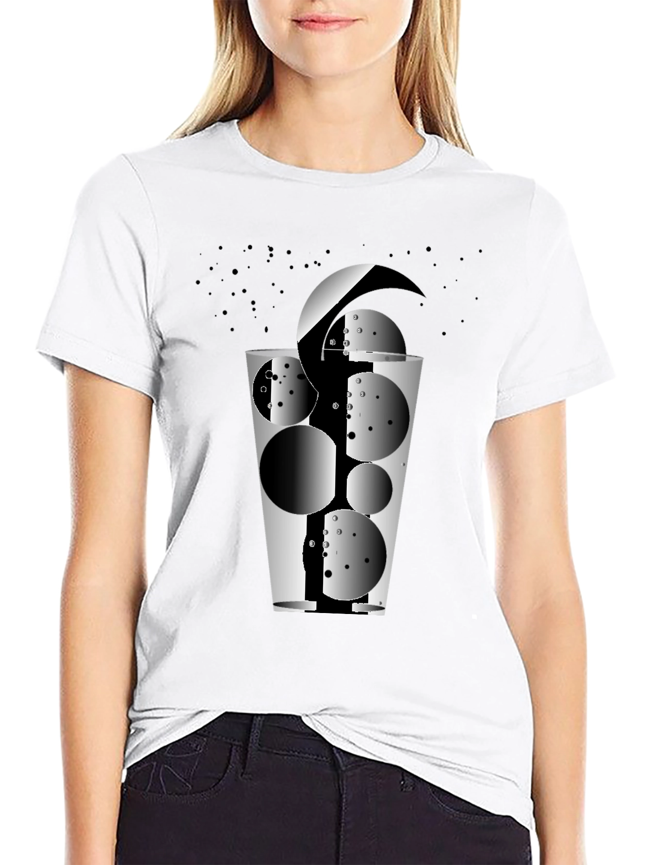 Abstract Glass Graphic T-Shirt