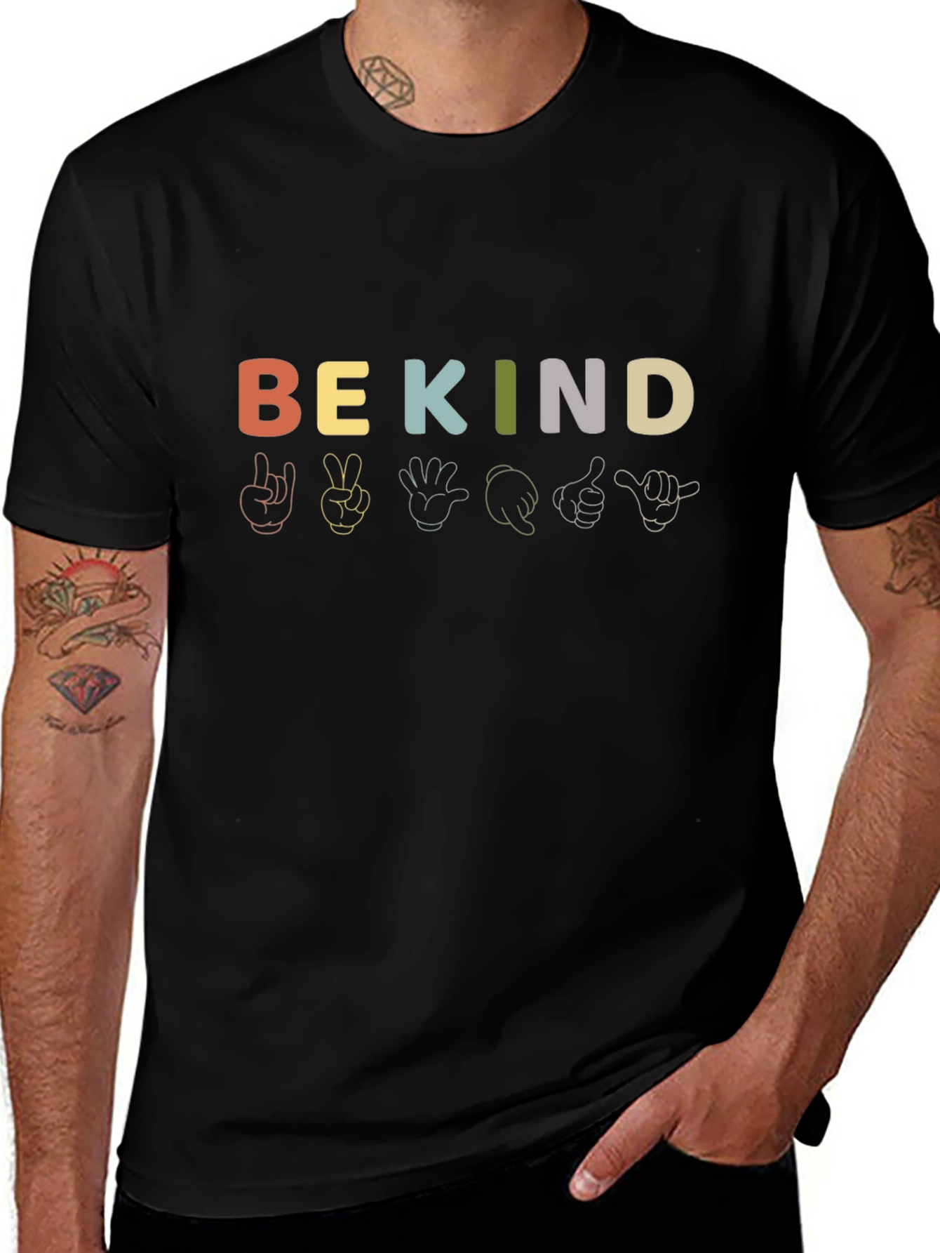 Be Kind Sign Language Graphic Tee
