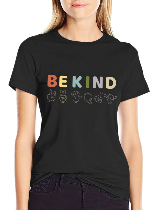 Be Kind Sign Language Graphic Tee