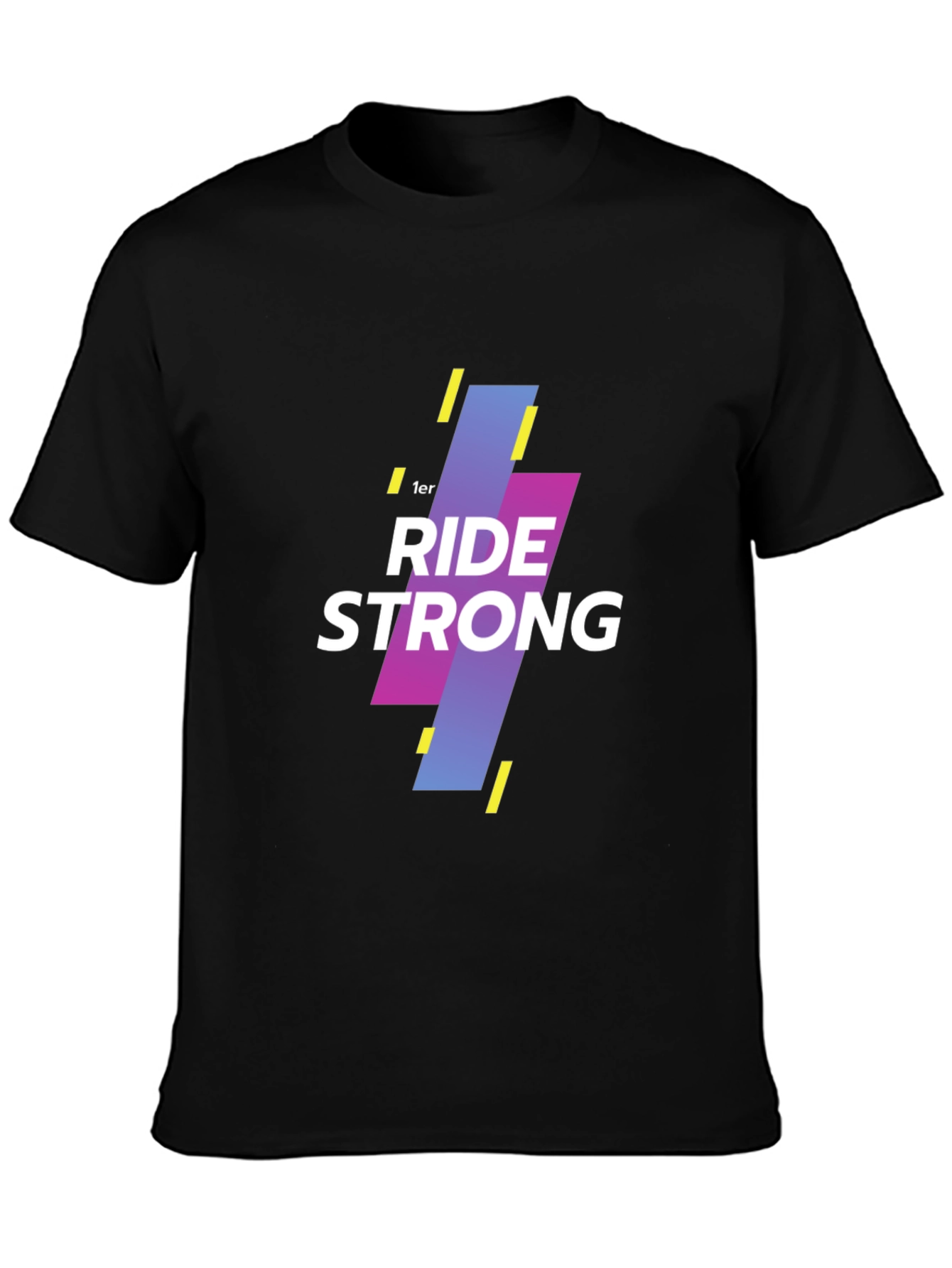 Ride Strong Graphic Tee - Black Cotton