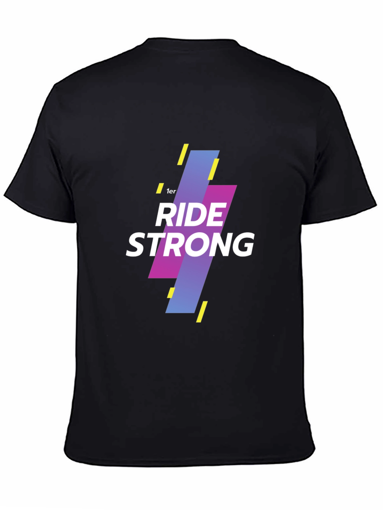 Ride Strong Graphic Tee - Black Cotton