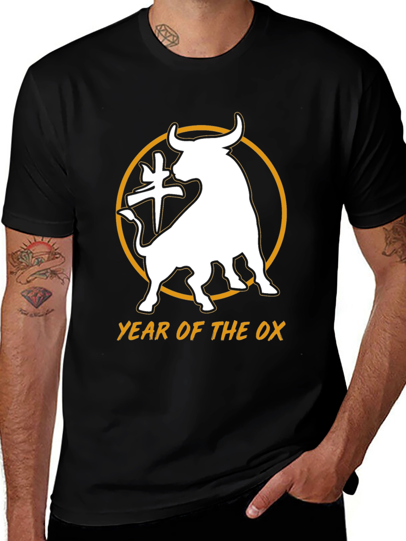 Year of the Ox Black Graphic Tee