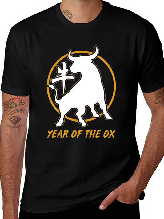 Year of the Ox Black Graphic Tee