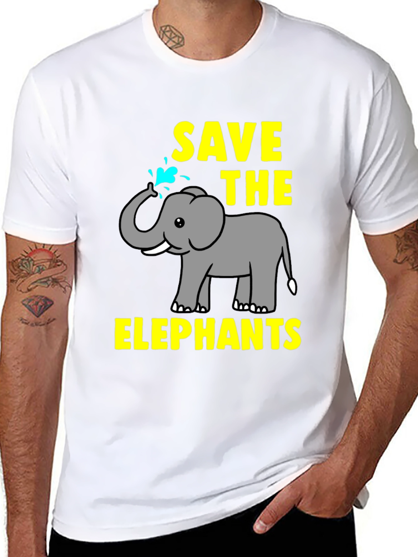 Save The Elephants Graphic Tee