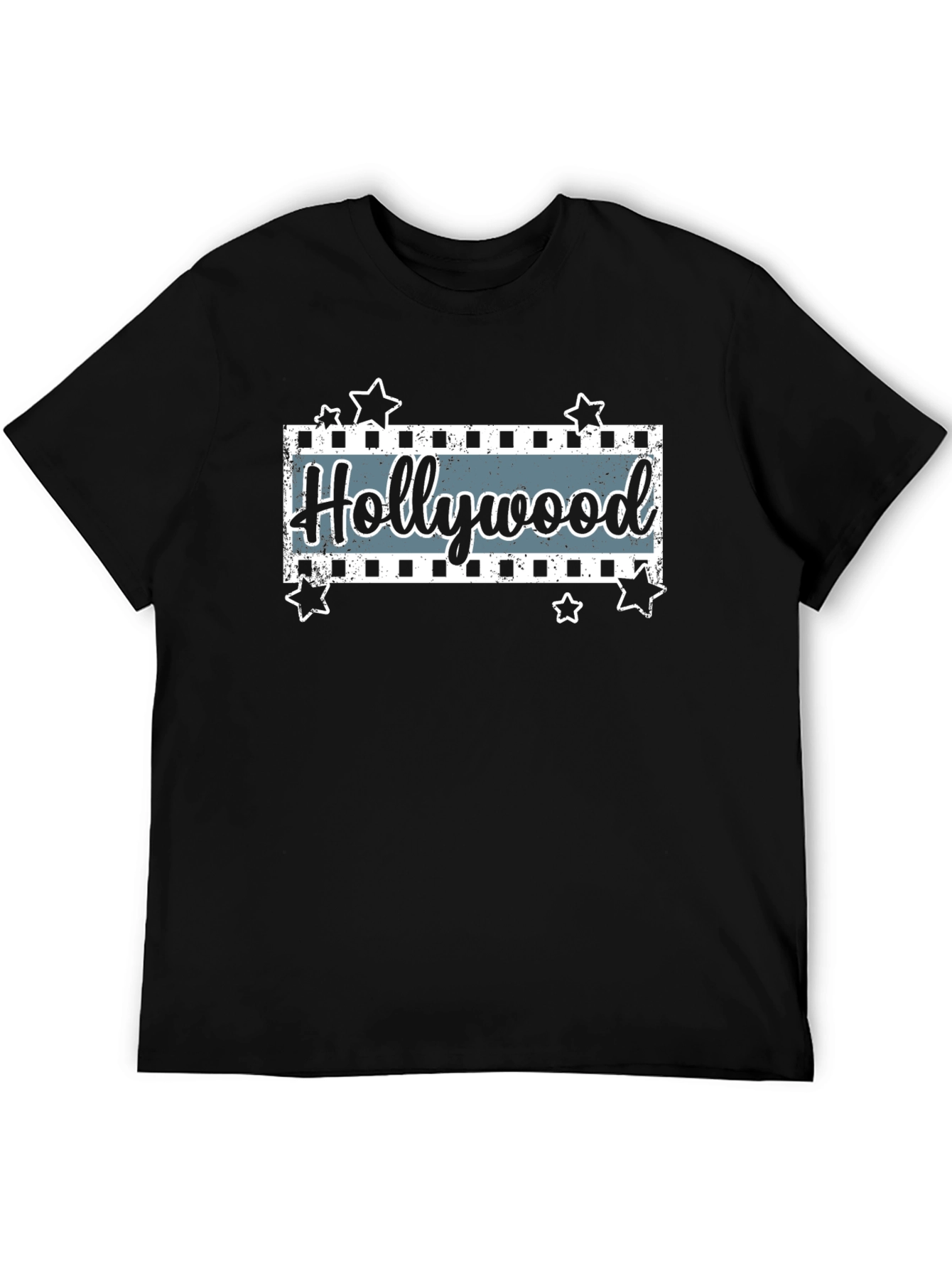 Hollywood Movie Stars Black T-Shirt