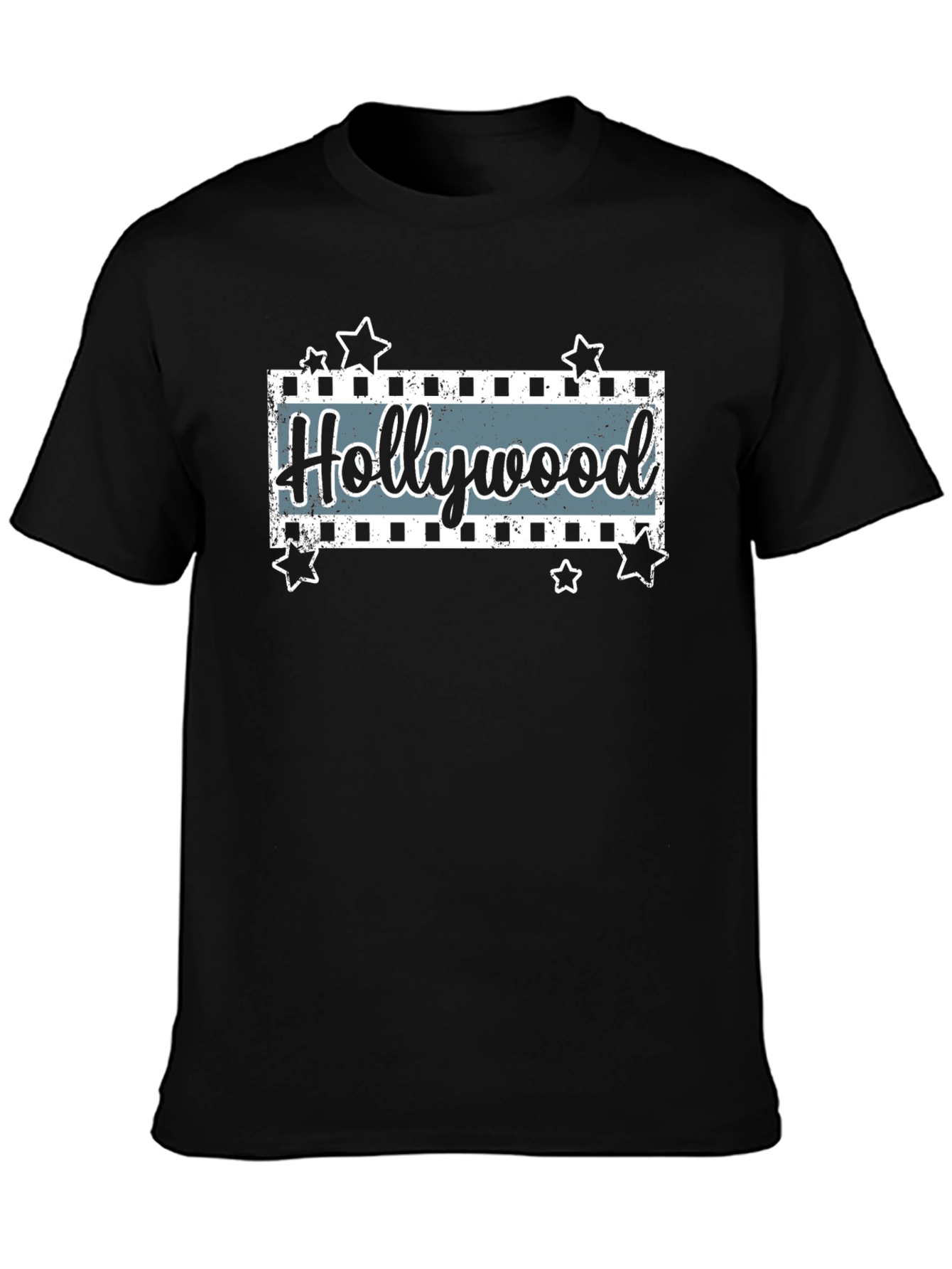 Hollywood Movie Stars Black T-Shirt