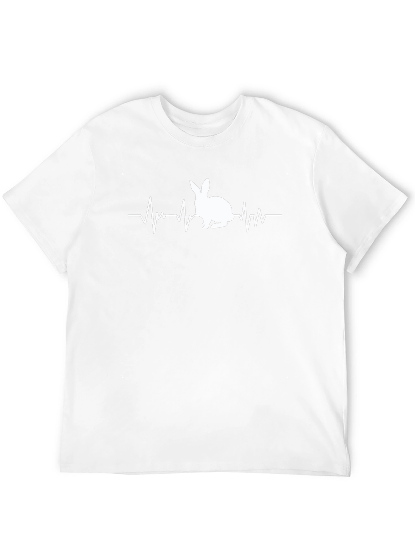 Bunny Heartbeat T-Shirt - Black