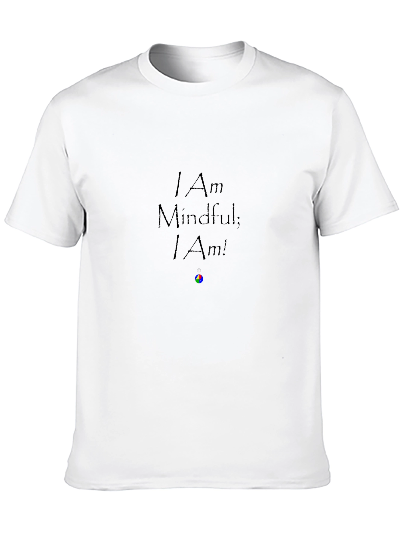 Mindful I Am Black Graphic Tee