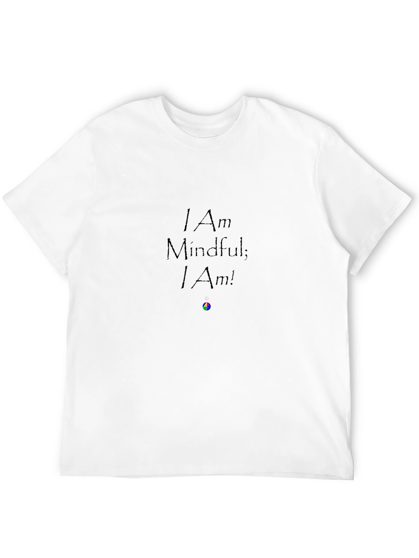 Mindful I Am Black Graphic Tee