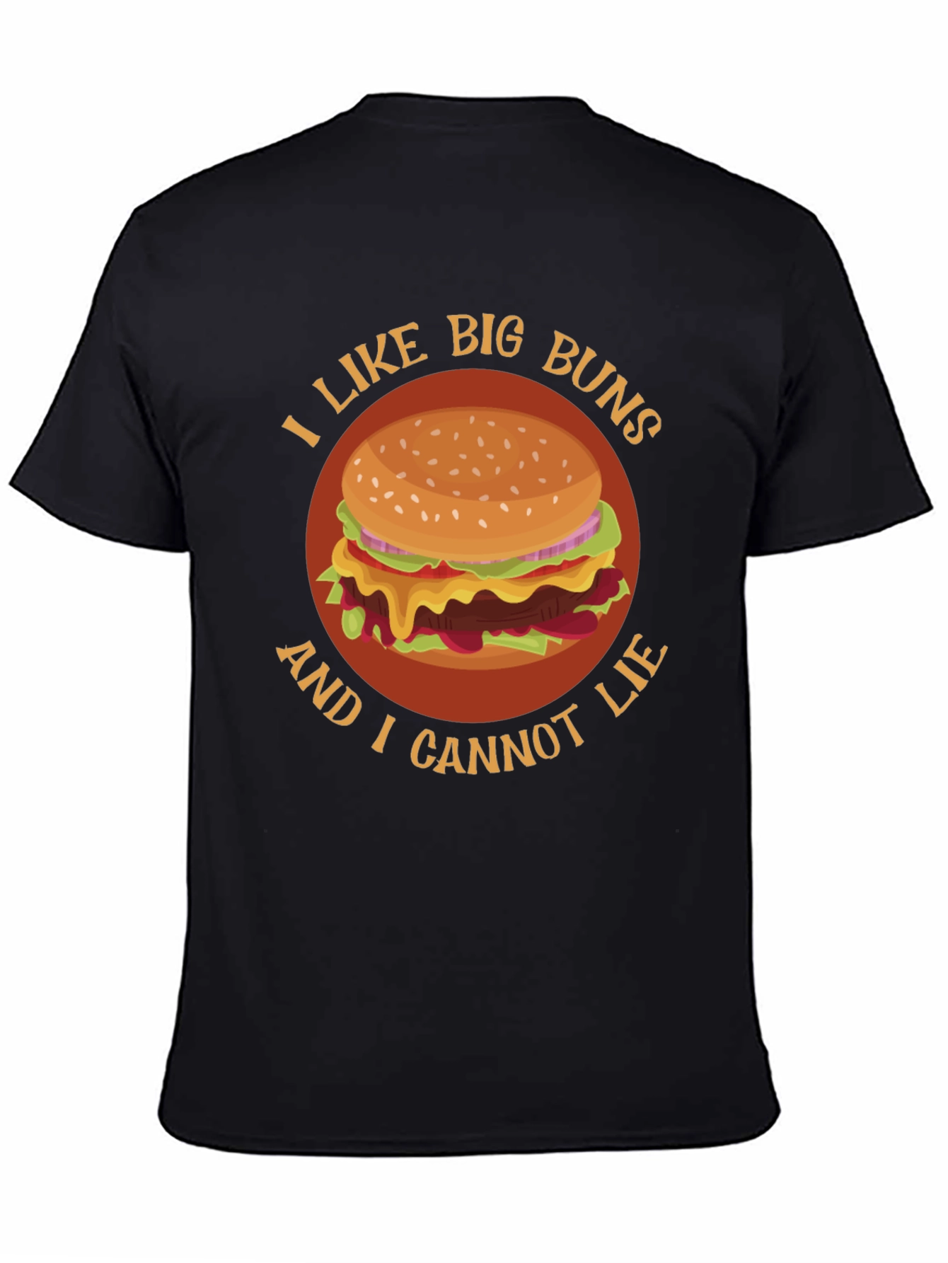 I Like Big Buns Funny Hamburger Graphic T-Shirt