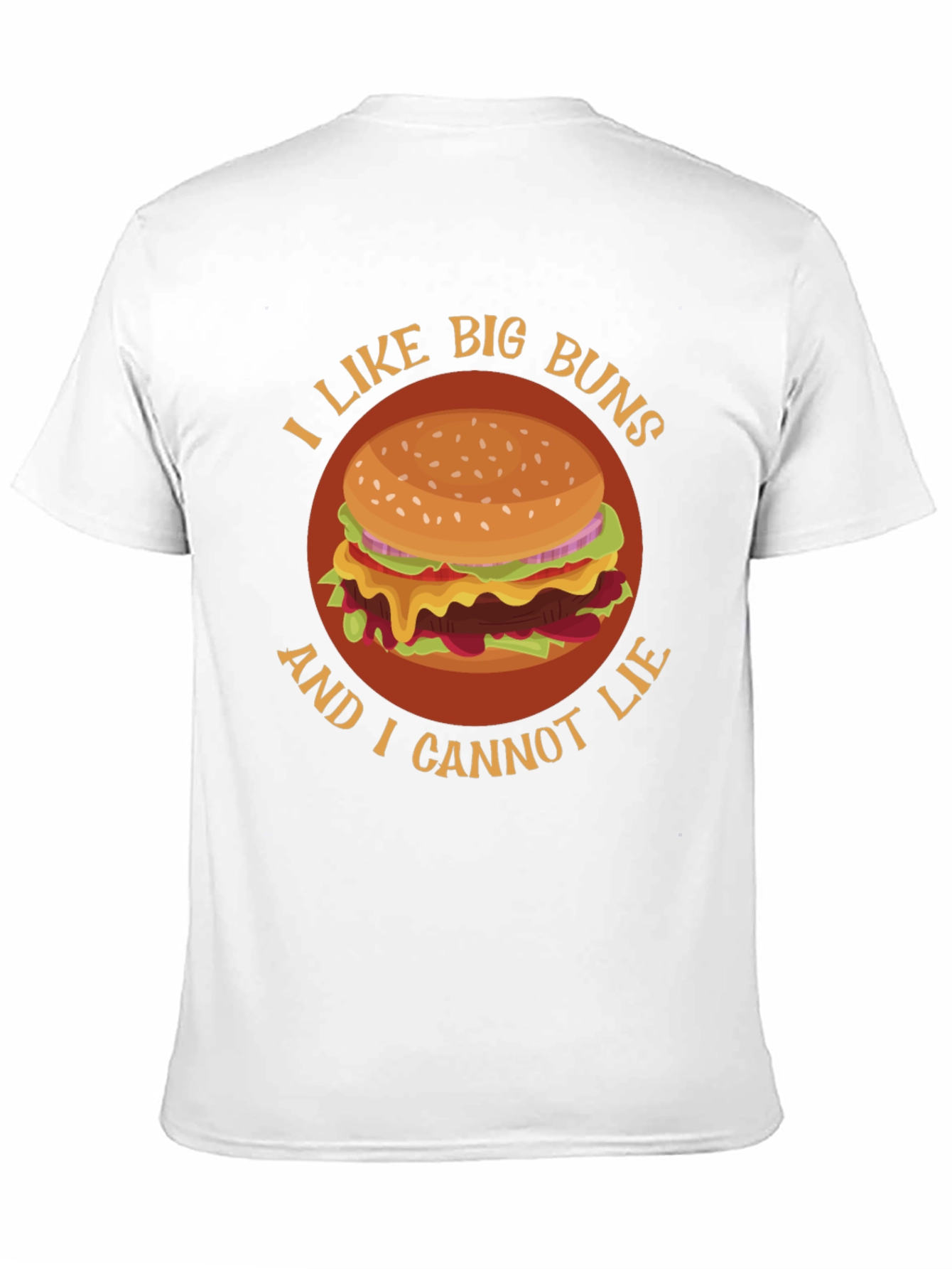 I Like Big Buns Funny Hamburger Graphic T-Shirt