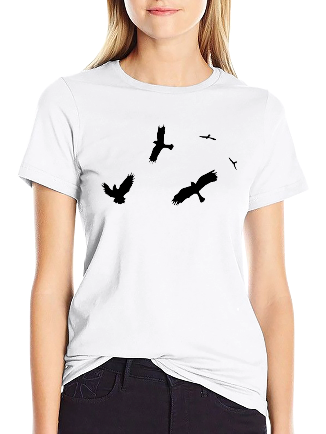 Raven Flight Graphic Tee - Mens Black T-Shirt
