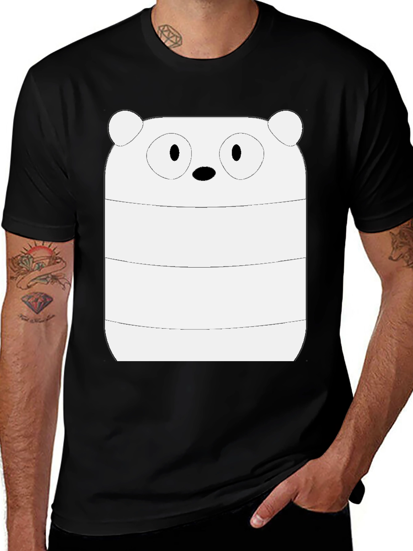 Cool We Bare Bears Ice Bear Graphic T-Shirt