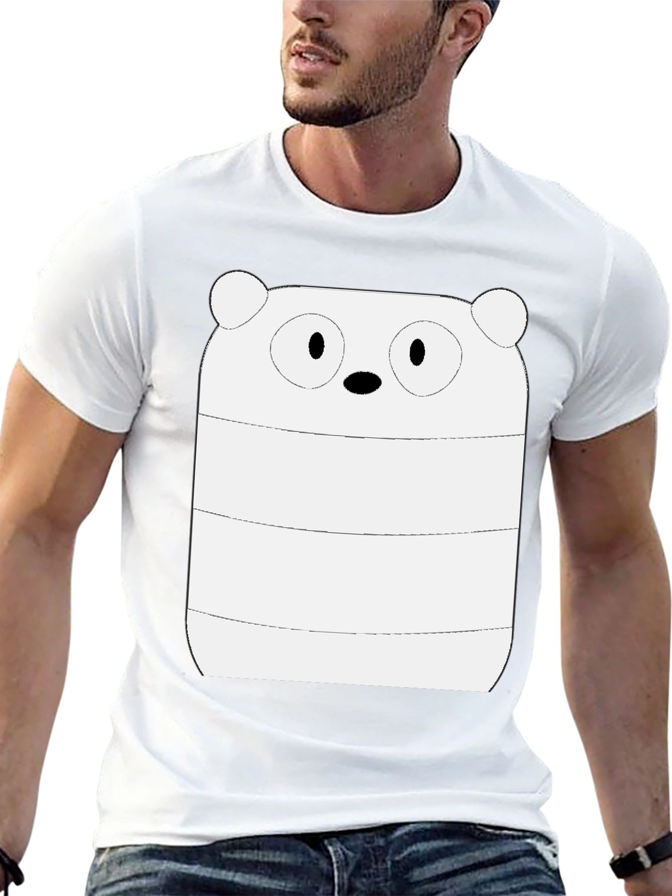 Cool We Bare Bears Ice Bear Graphic T-Shirt