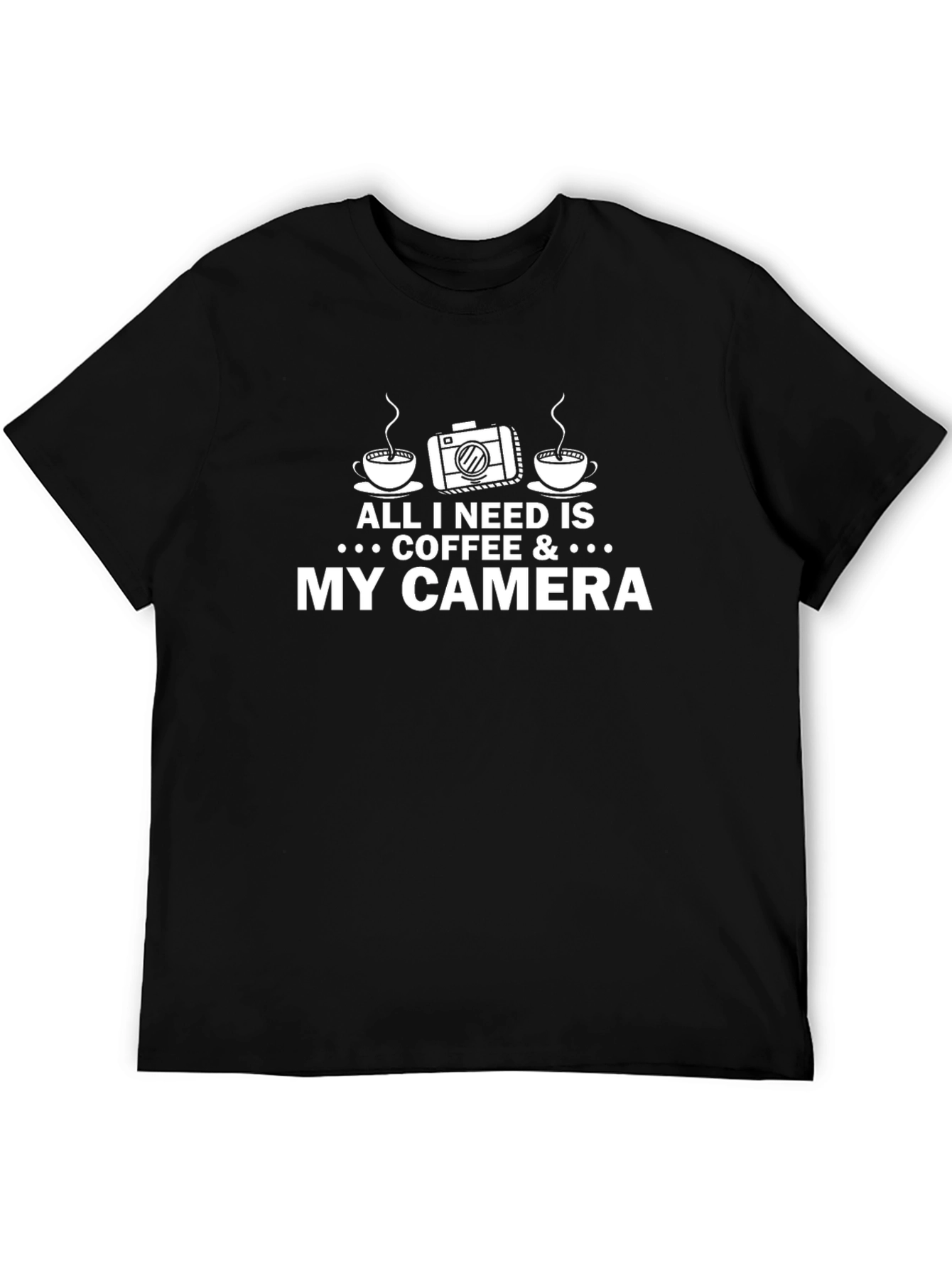 Coffee & Camera T-Shirt - Photographer Gift