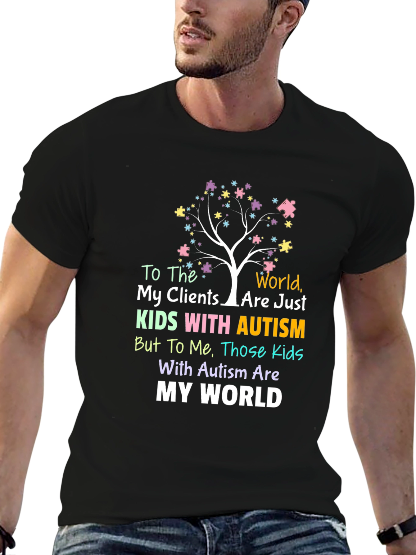 Autism Awareness T-Shirt: My World
