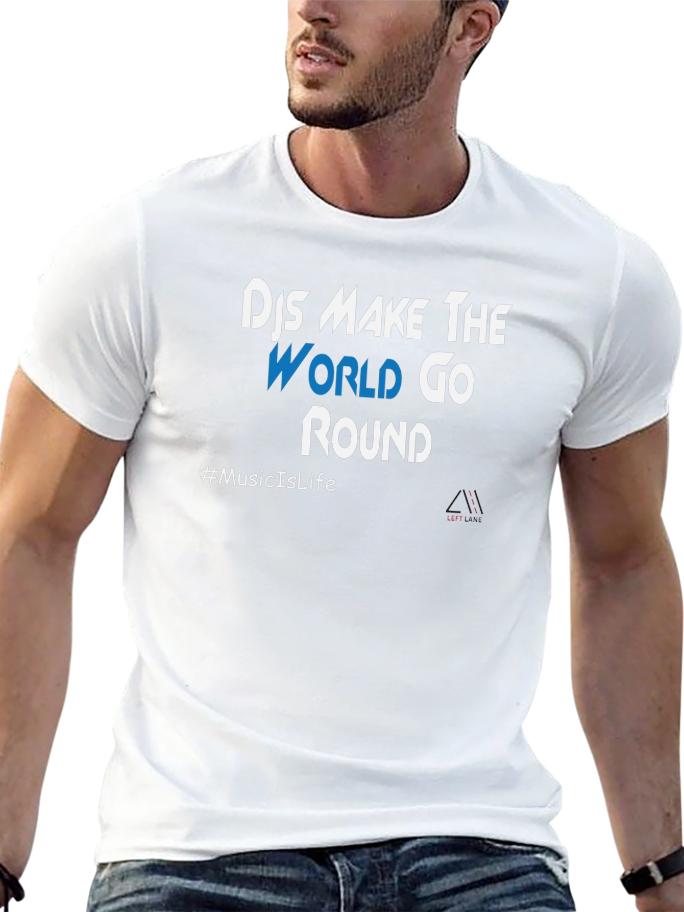 DJs Make The World Go Round Black T-Shirt