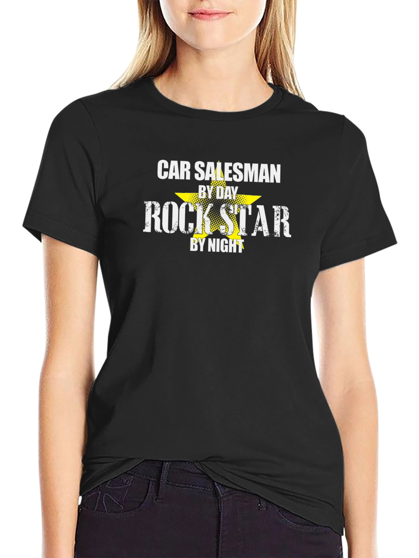 Car Salesman by Day Rockstar by Night T-Shirt