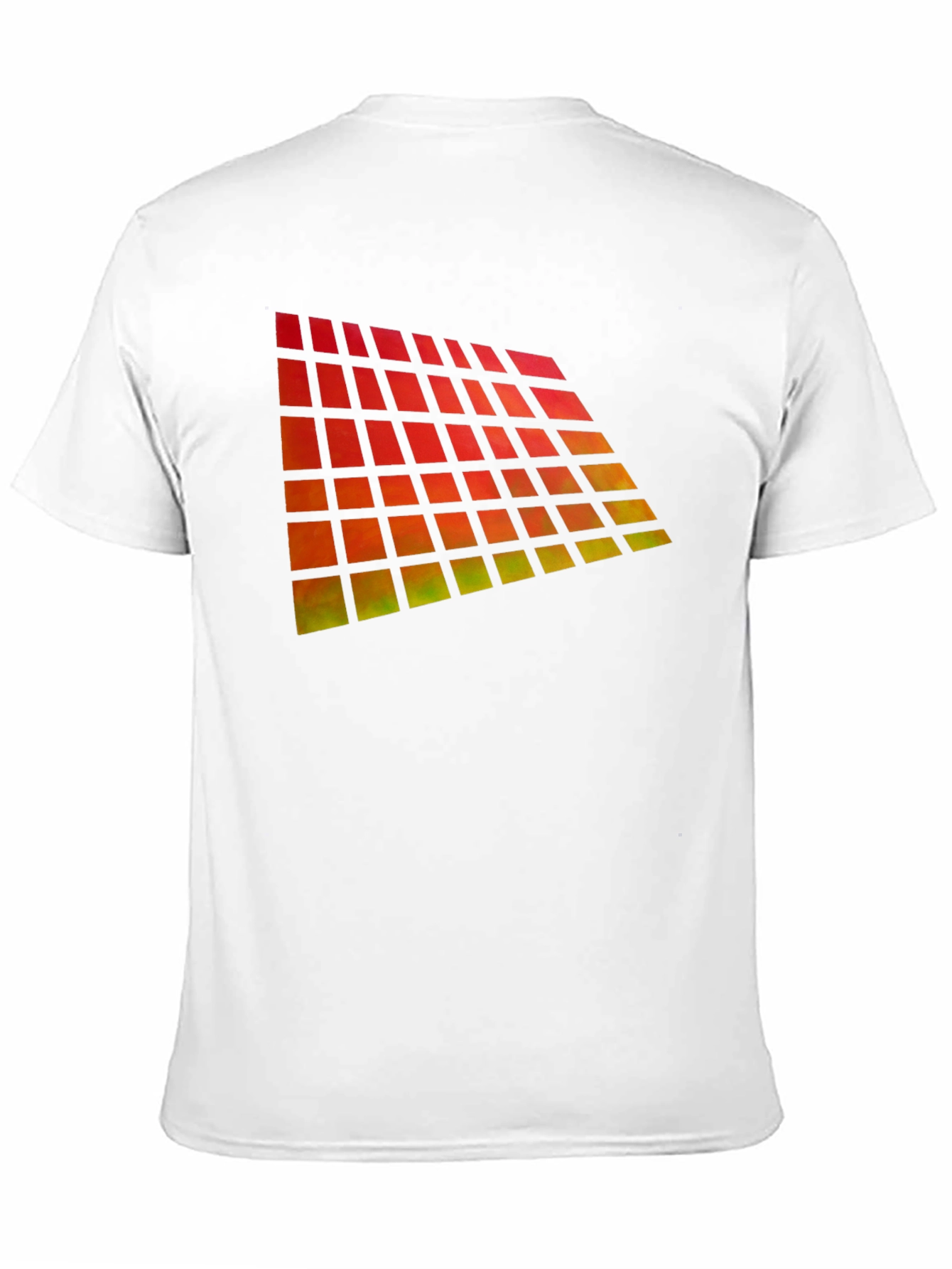 Geometric Gradient Black T-Shirt