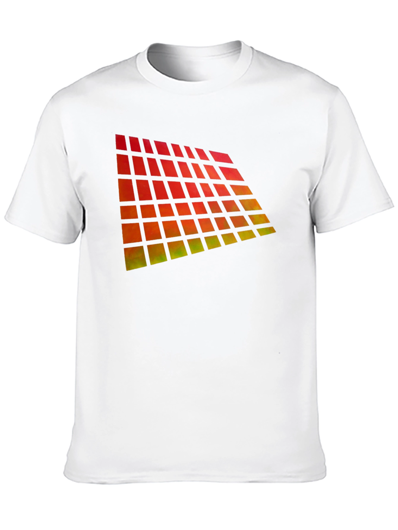 Geometric Gradient Black T-Shirt