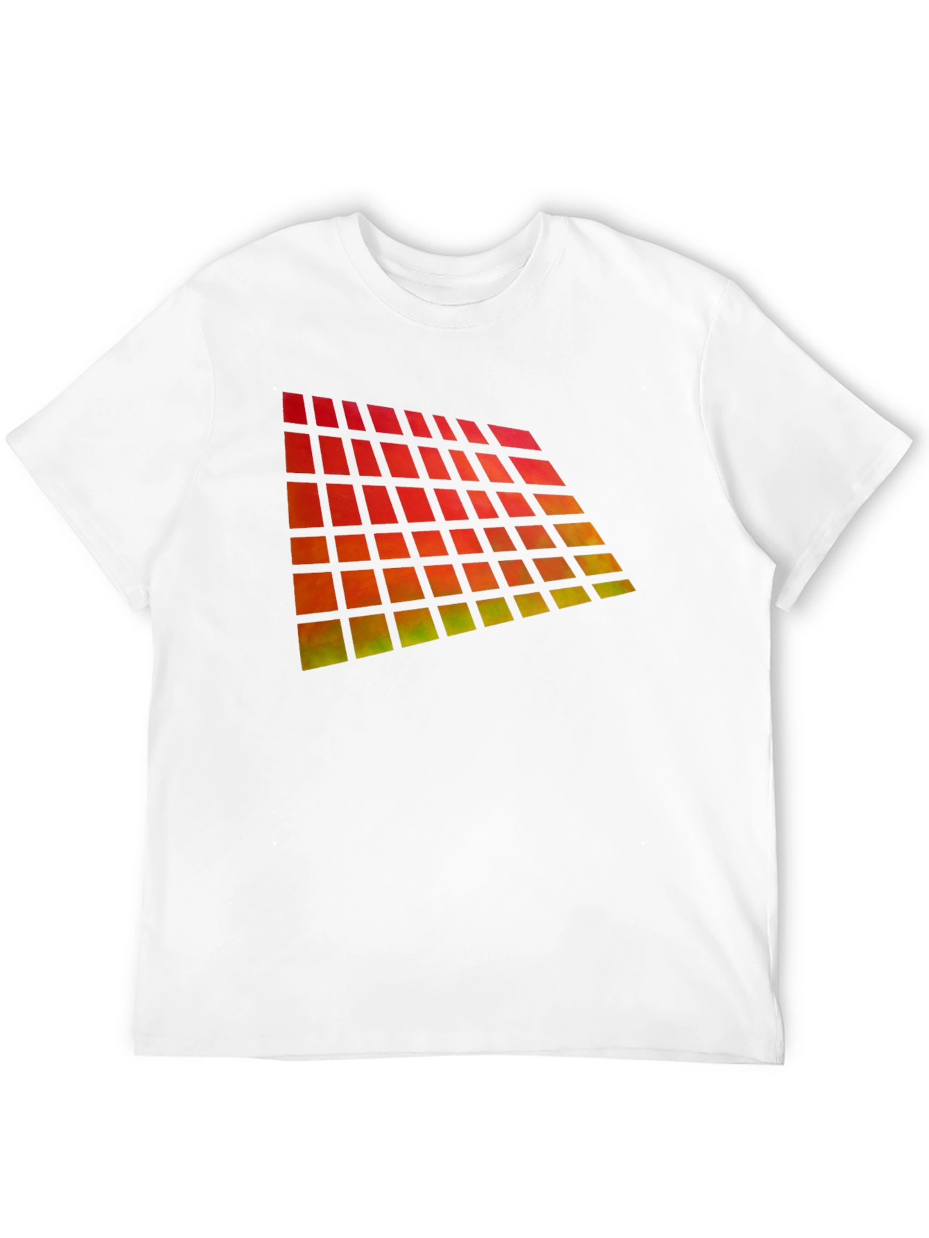Geometric Gradient Black T-Shirt