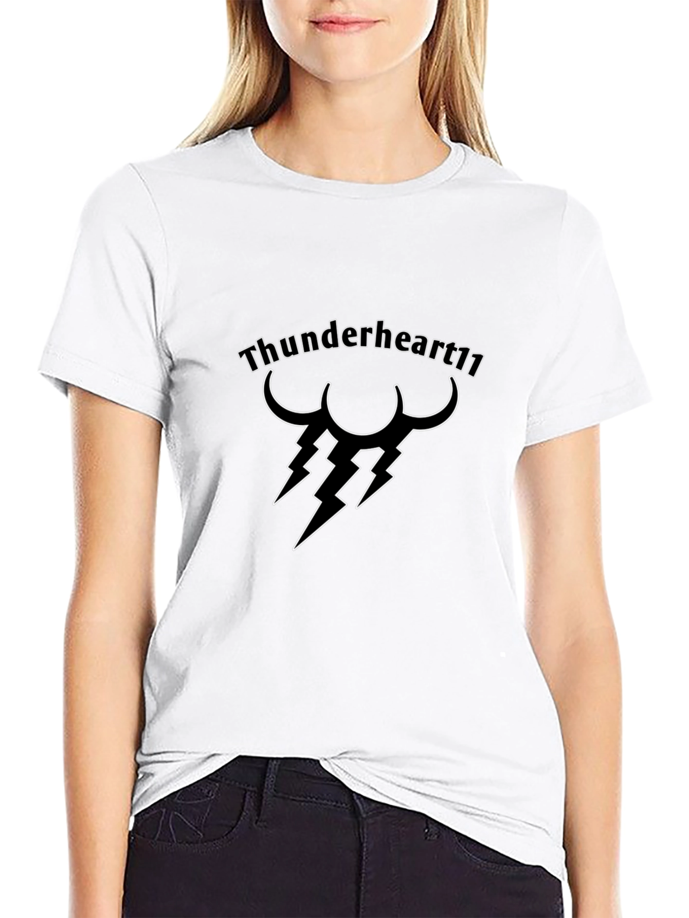 Thunderheart11 Graphic Tee - Black Cotton T-Shirt