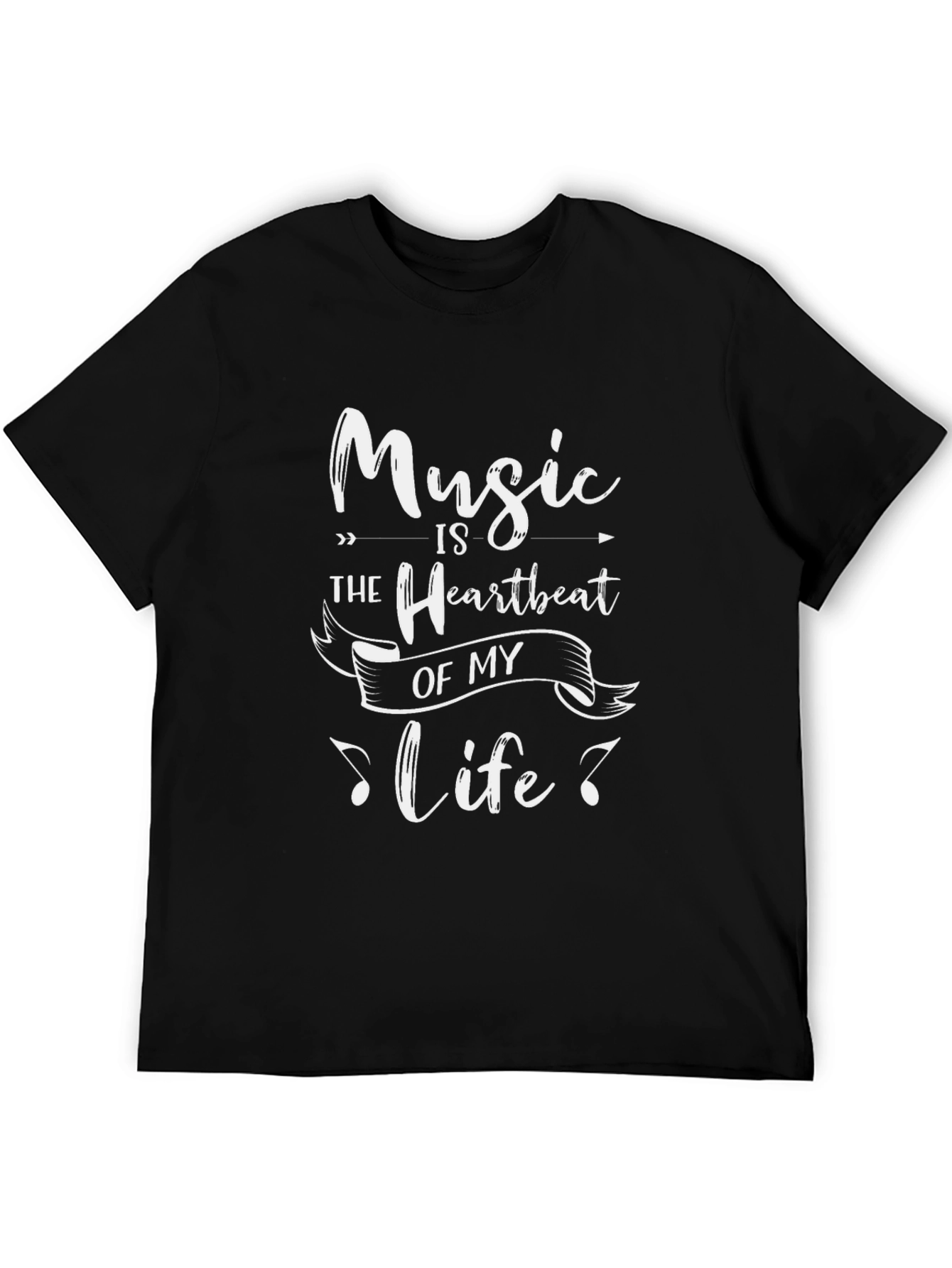 Music is the Heartbeat of My Life Graphic Tee