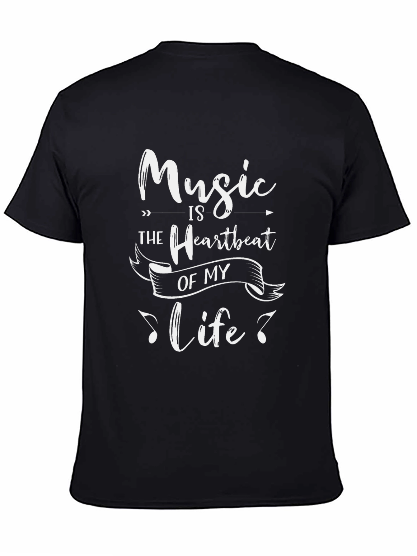 Music is the Heartbeat of My Life Graphic Tee