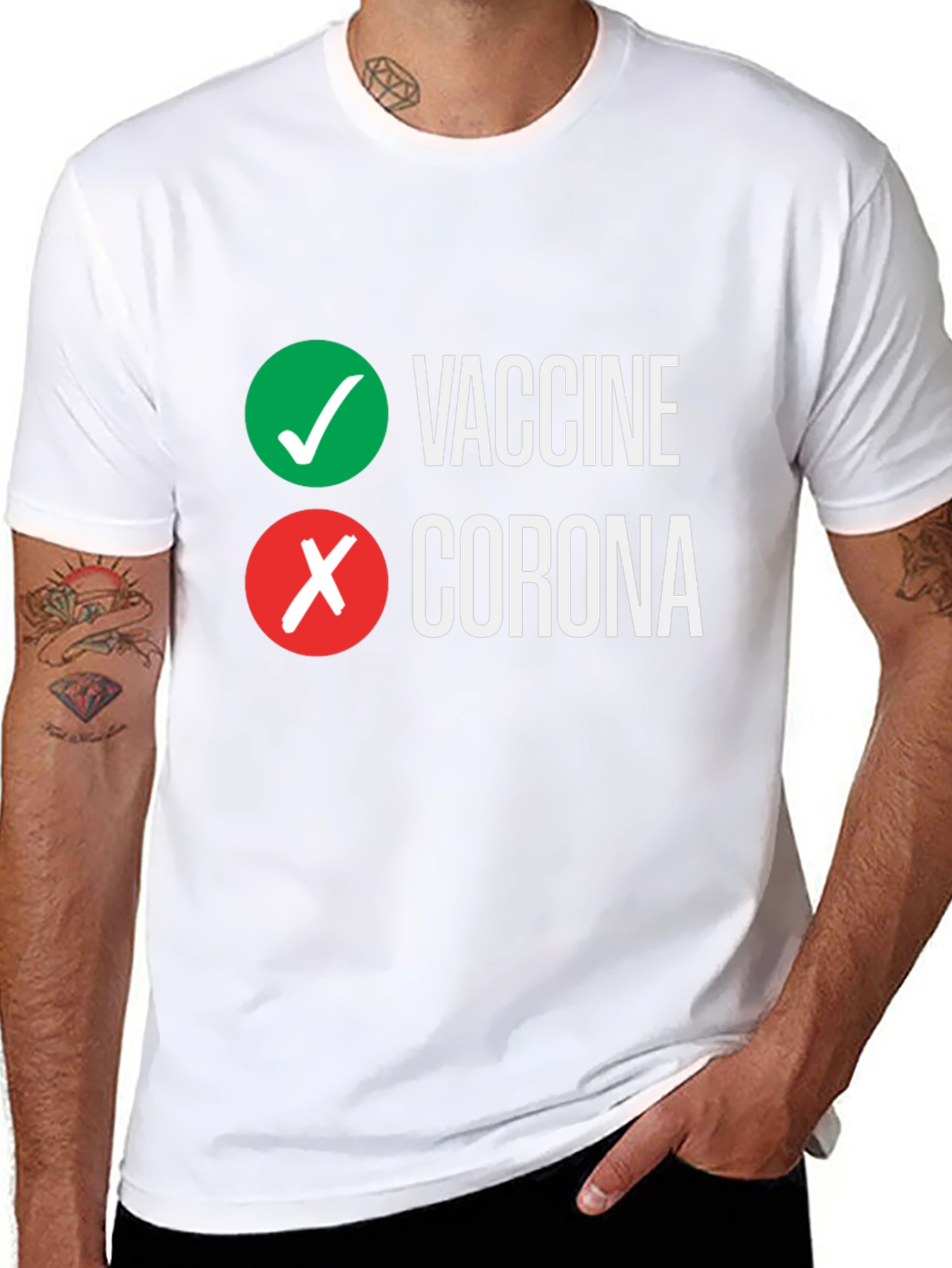 Vaccine vs Corona Graphic Tee