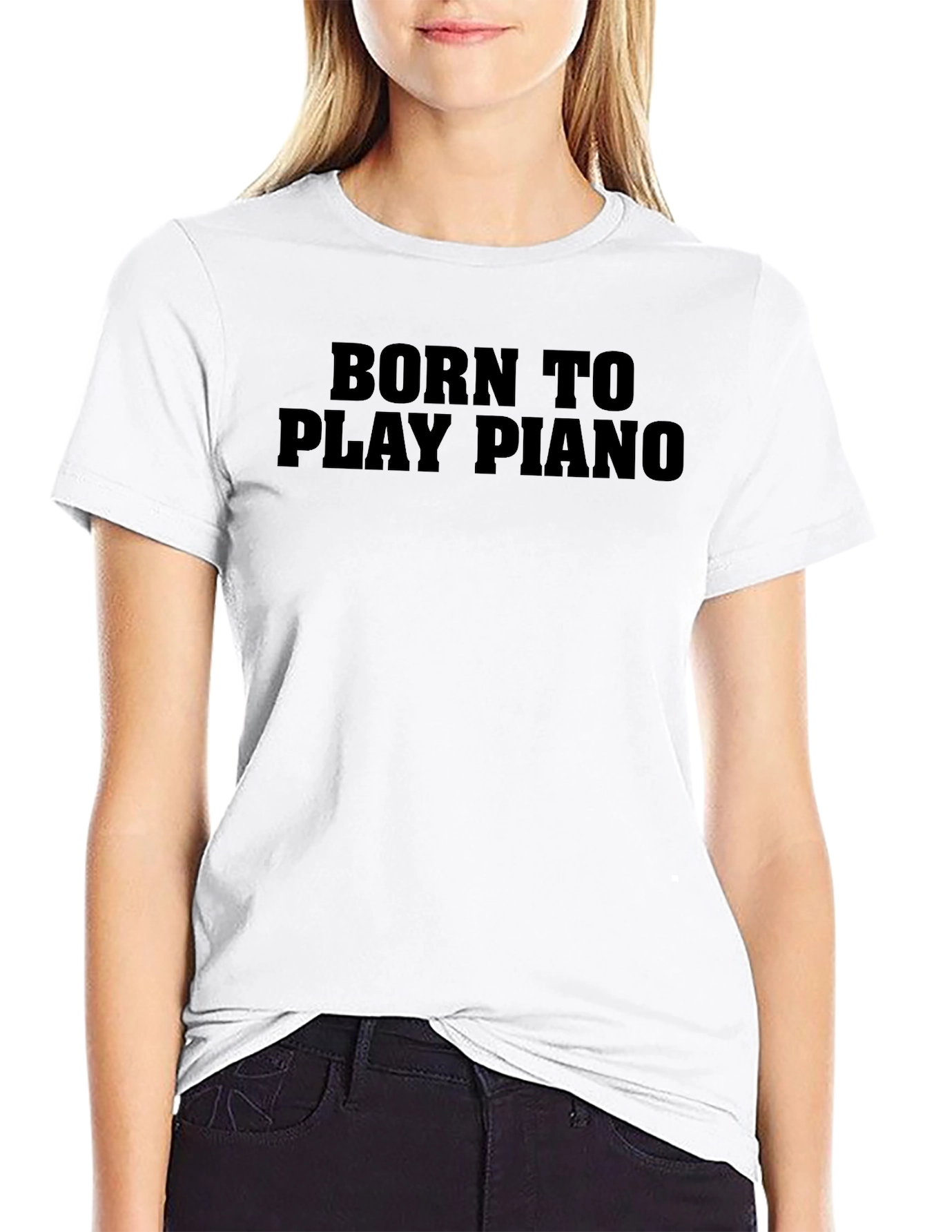 Born To Play Piano Graphic Tee
