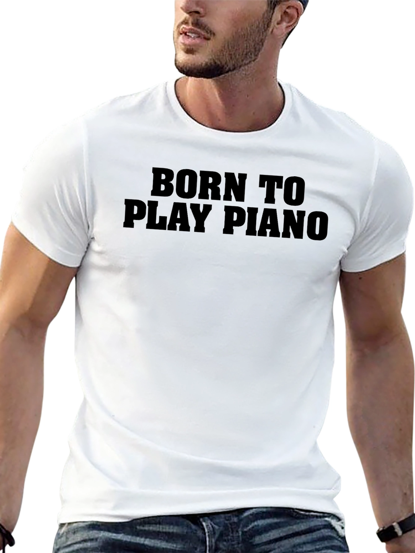 Born To Play Piano Graphic Tee