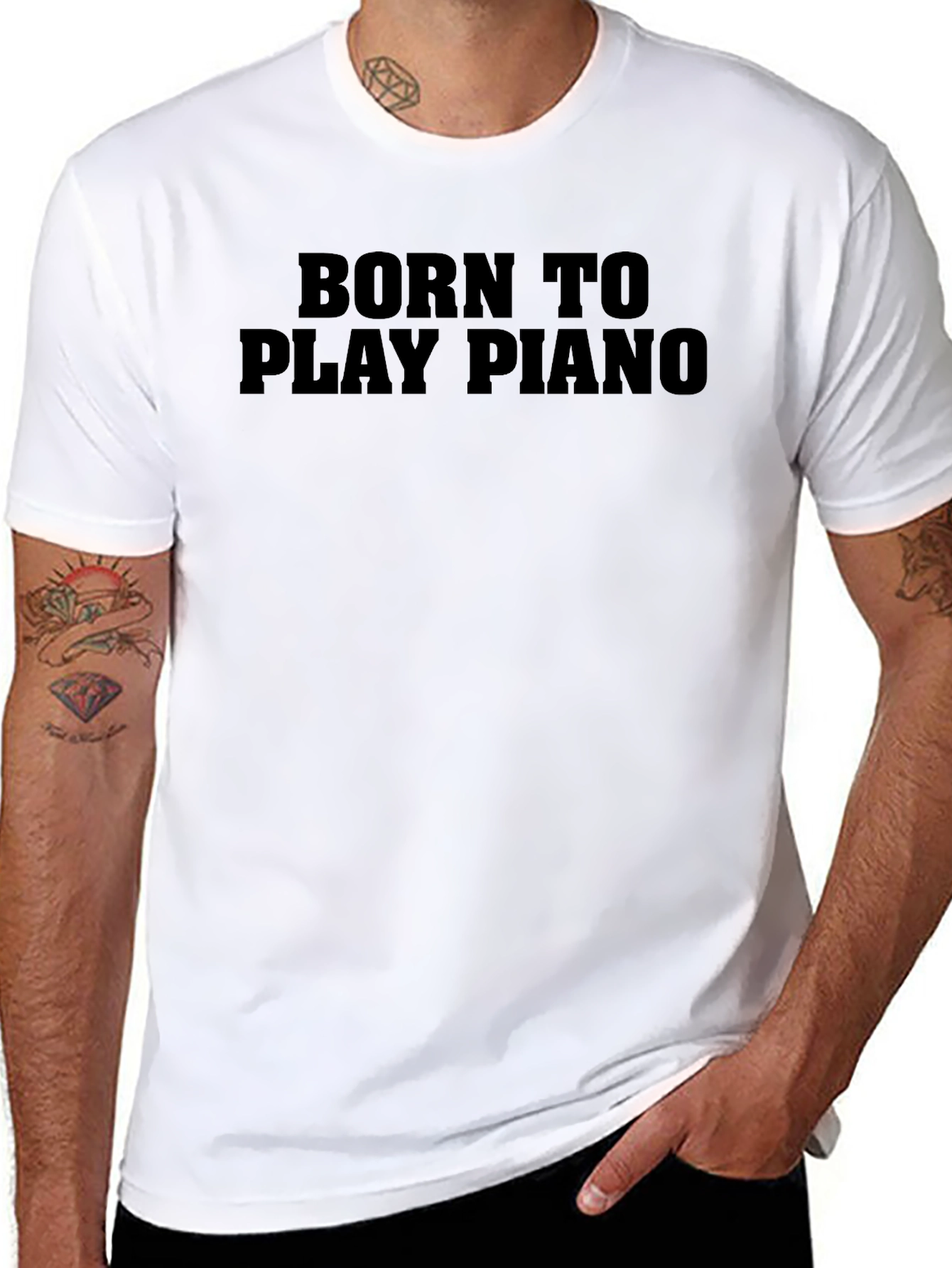 Born To Play Piano Graphic Tee