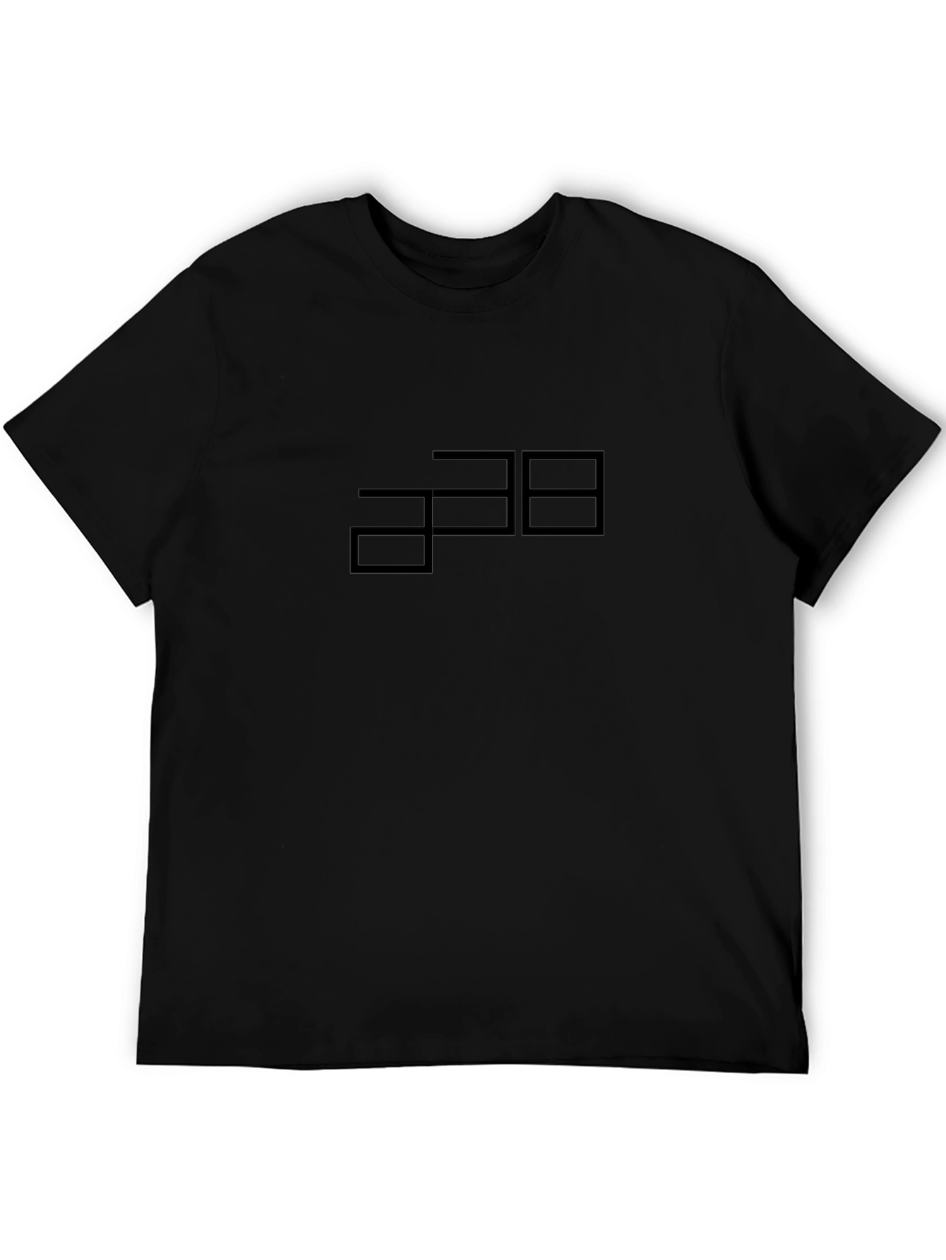 Abstract Graphic Black T-Shirt - Modern Style