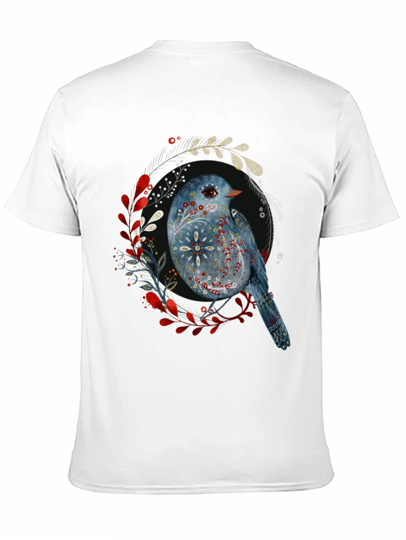 Artistic Bird Graphic T-Shirt