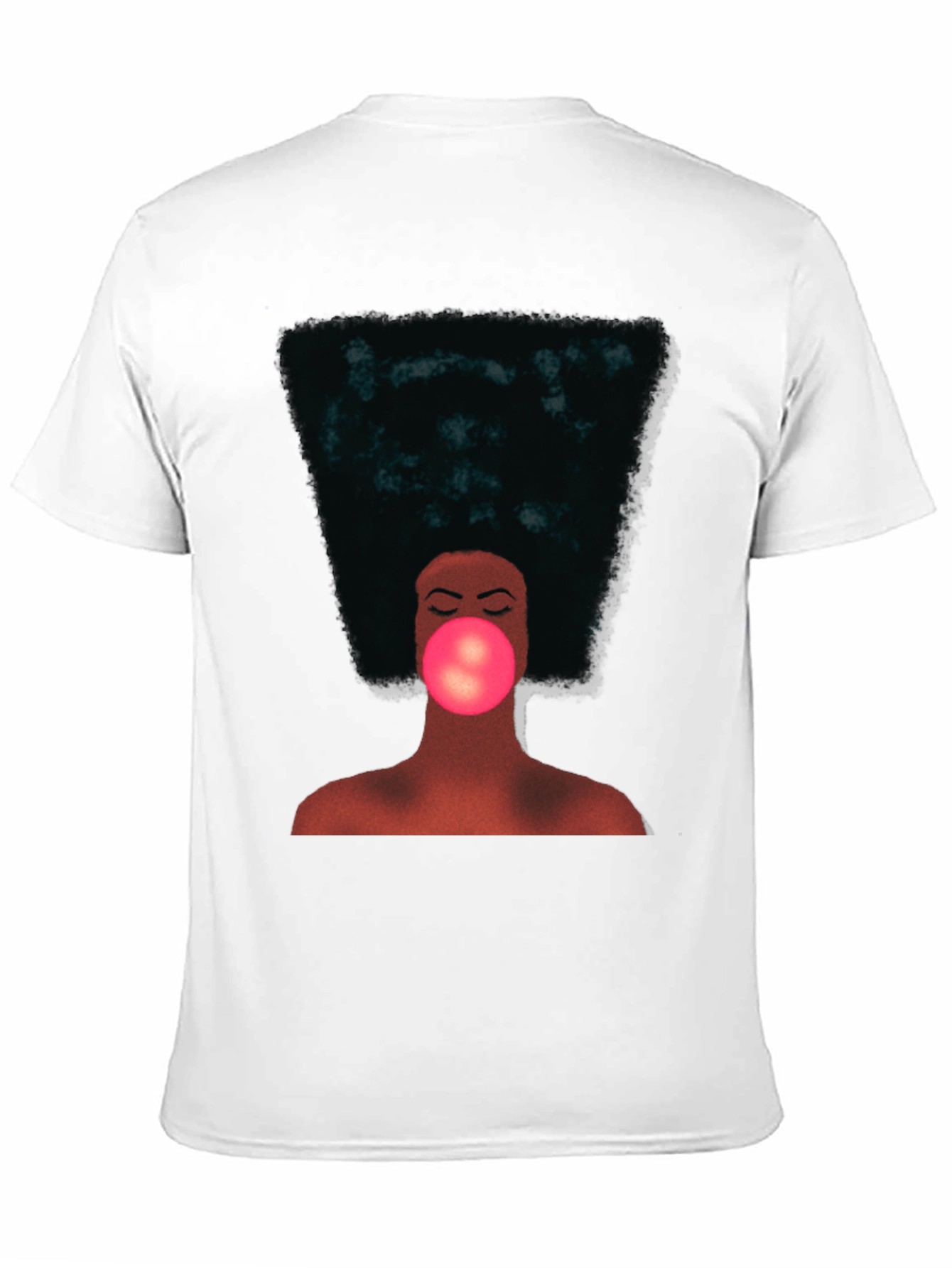 Black Afro Bubble Gum T-Shirt