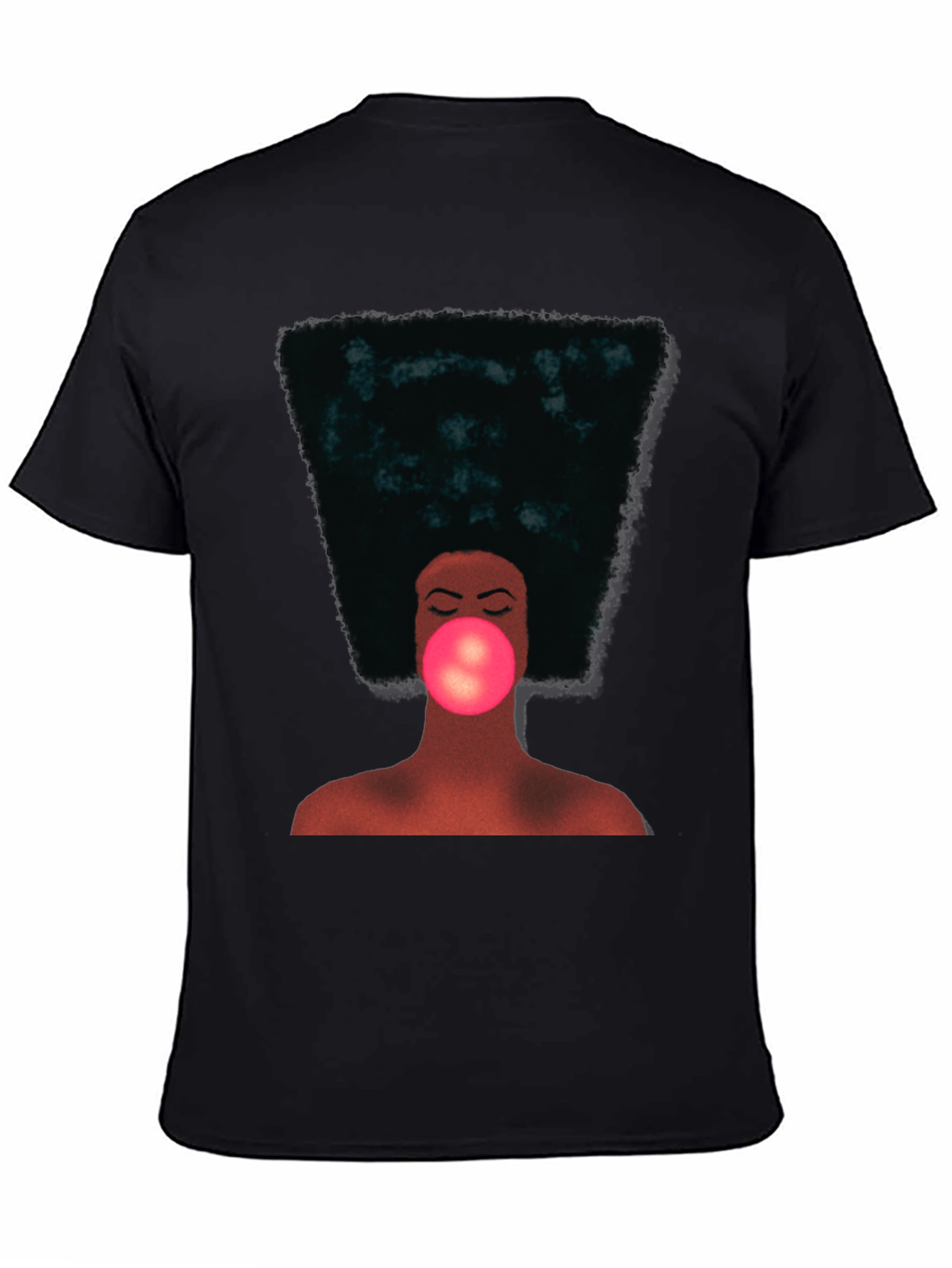 Black Afro Bubble Gum T-Shirt