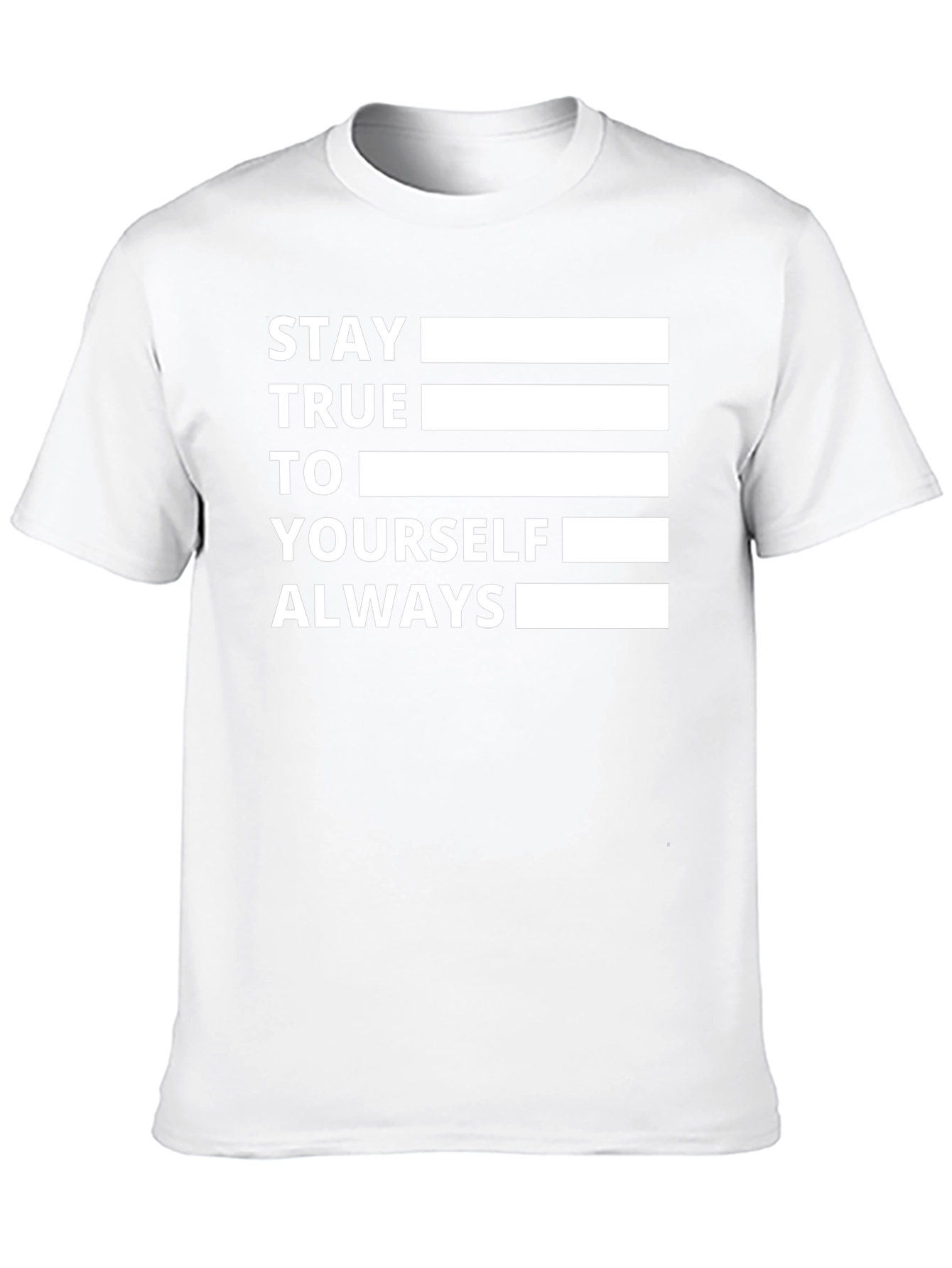Stay True Black Graphic Tee