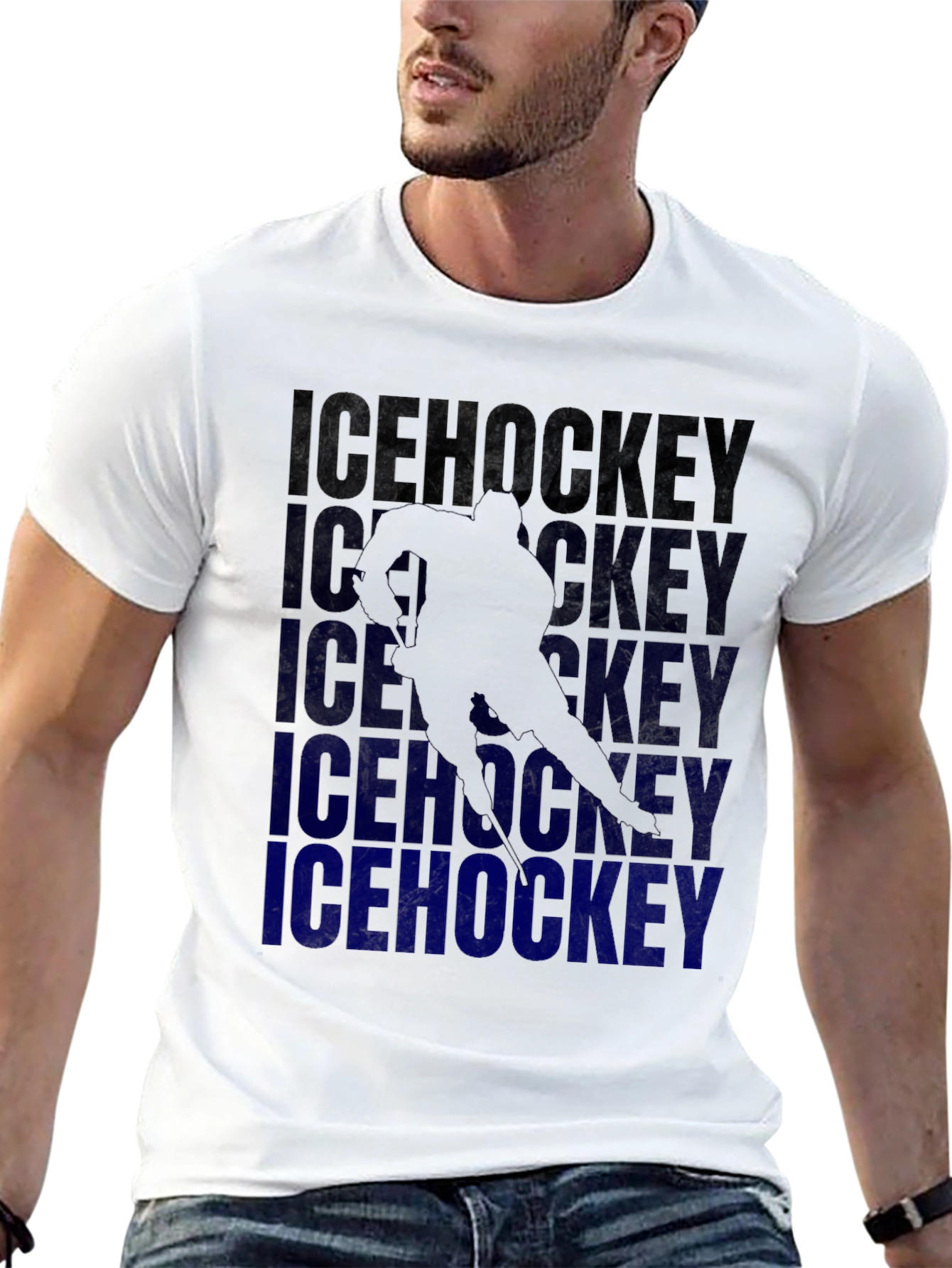Ice Hockey Player Graphic Tee