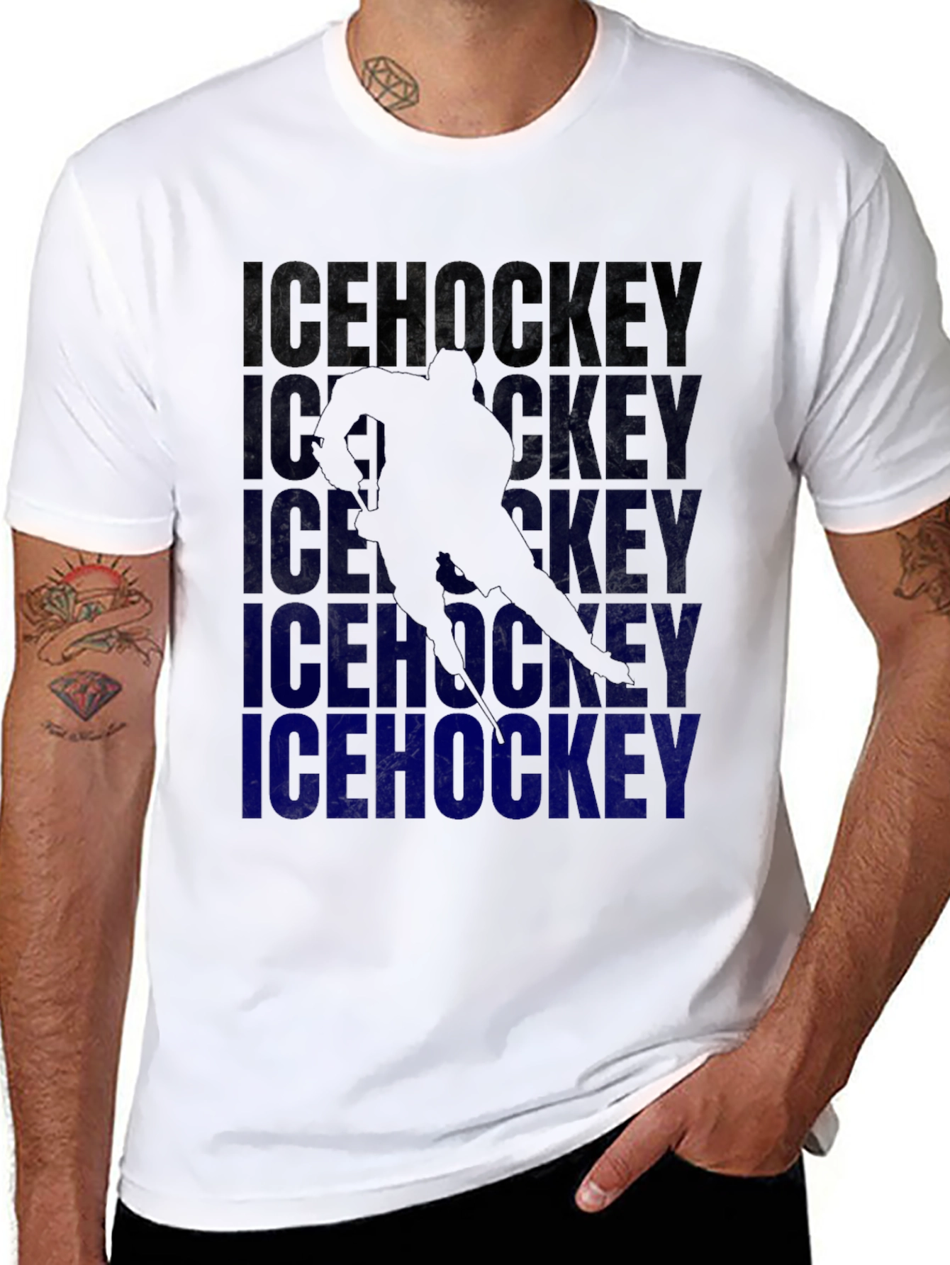 Ice Hockey Player Graphic Tee