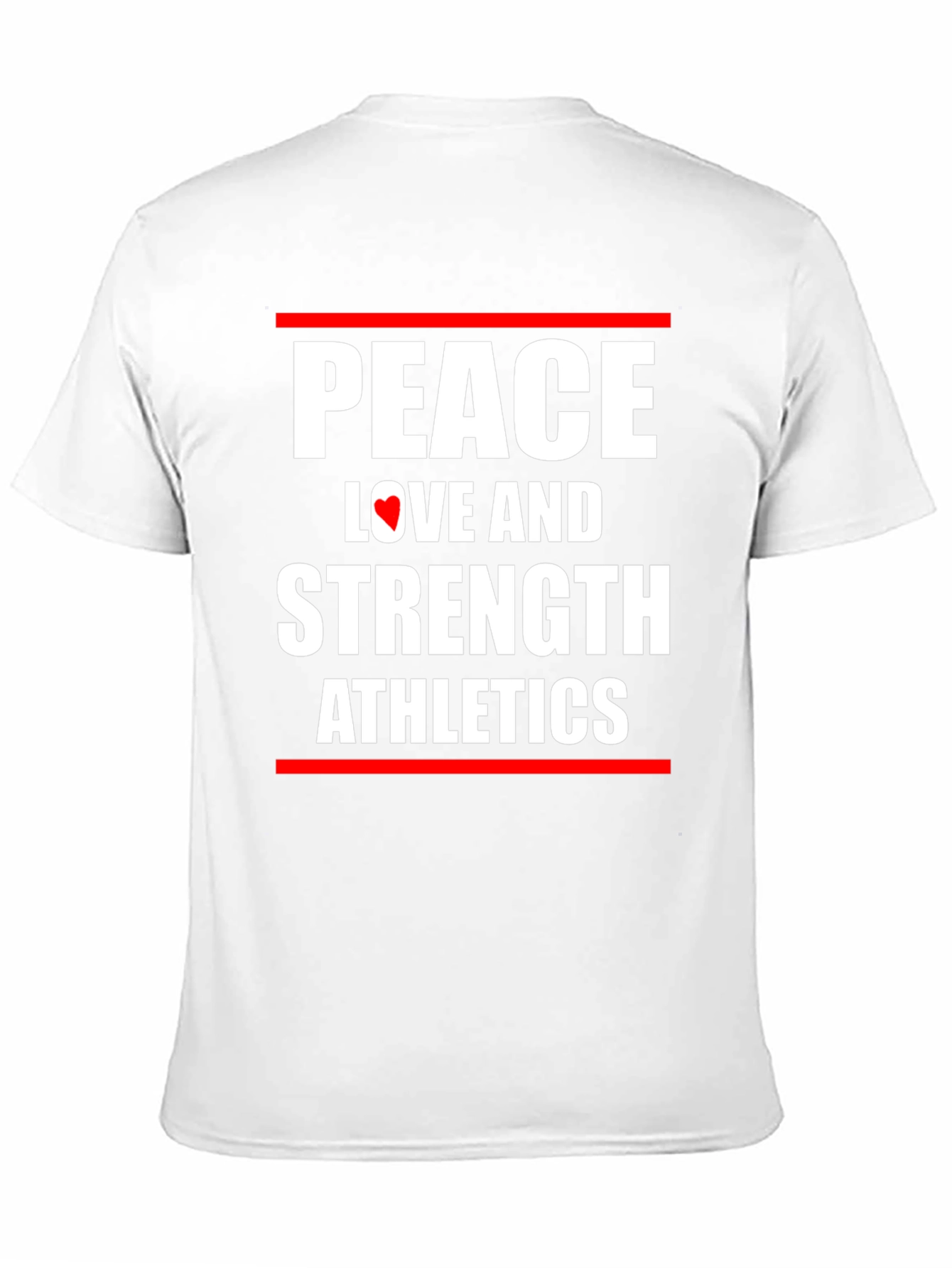 Peace Love Strength Athletes Black T-Shirt