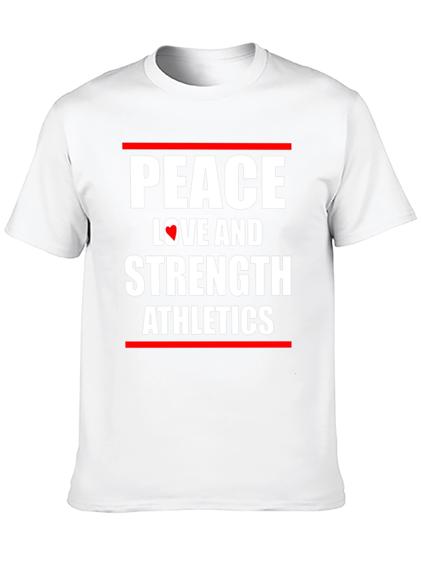 Peace Love Strength Athletes Black T-Shirt