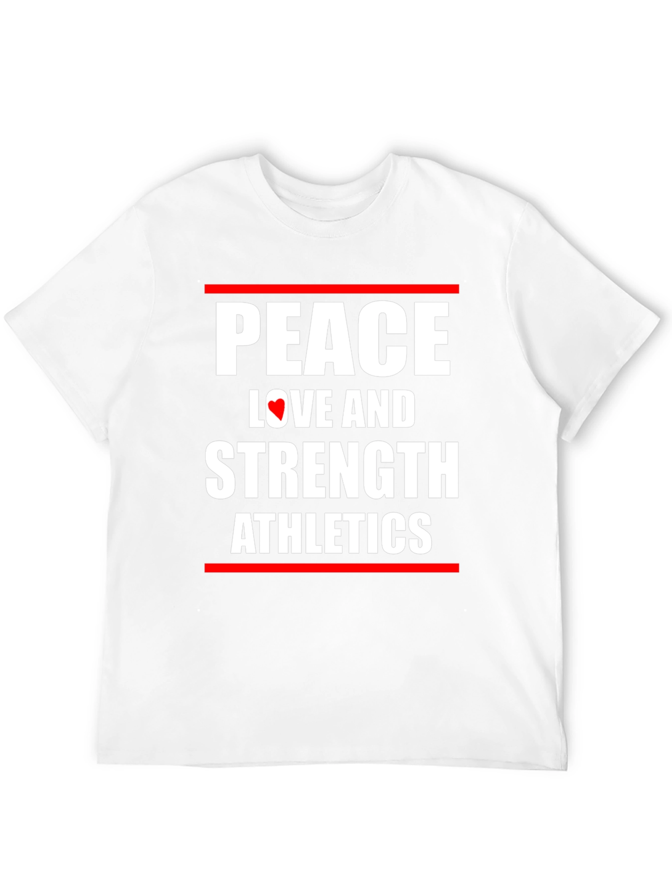 Peace Love Strength Athletes Black T-Shirt